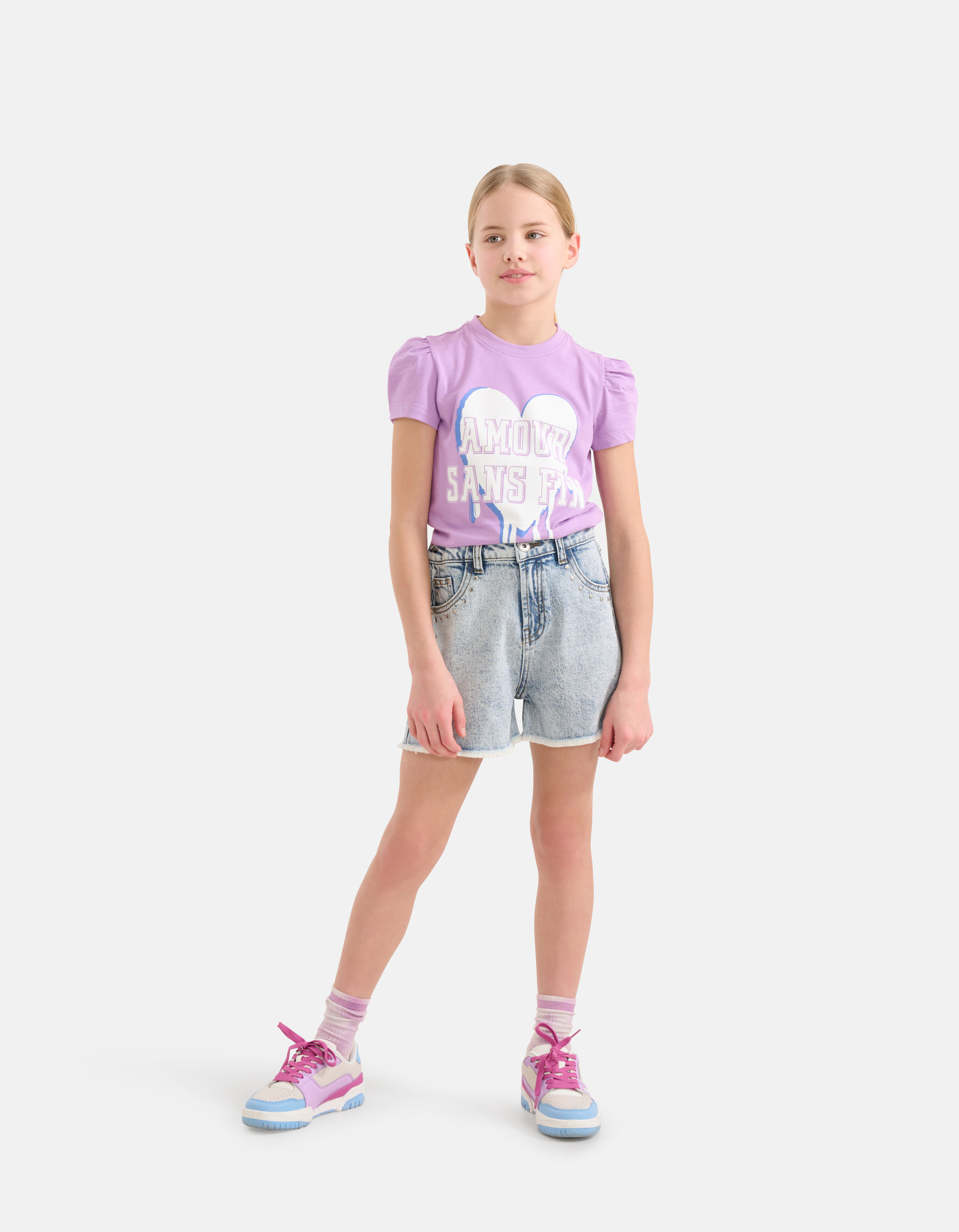 Artwork T-shirt Lila SHOEBY GIRLS