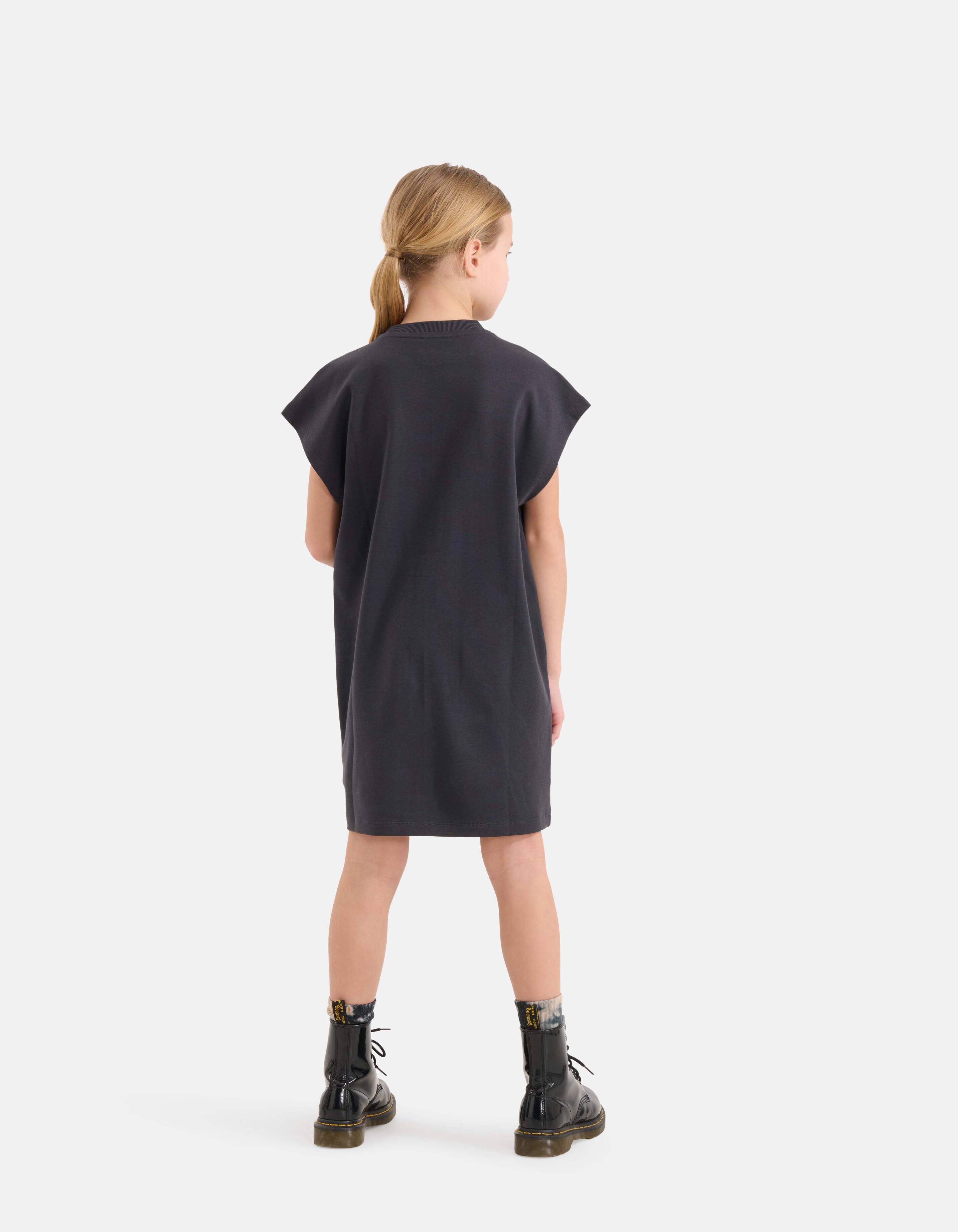 Artwork T-shirt Jurk Zwart SHOEBY GIRLS