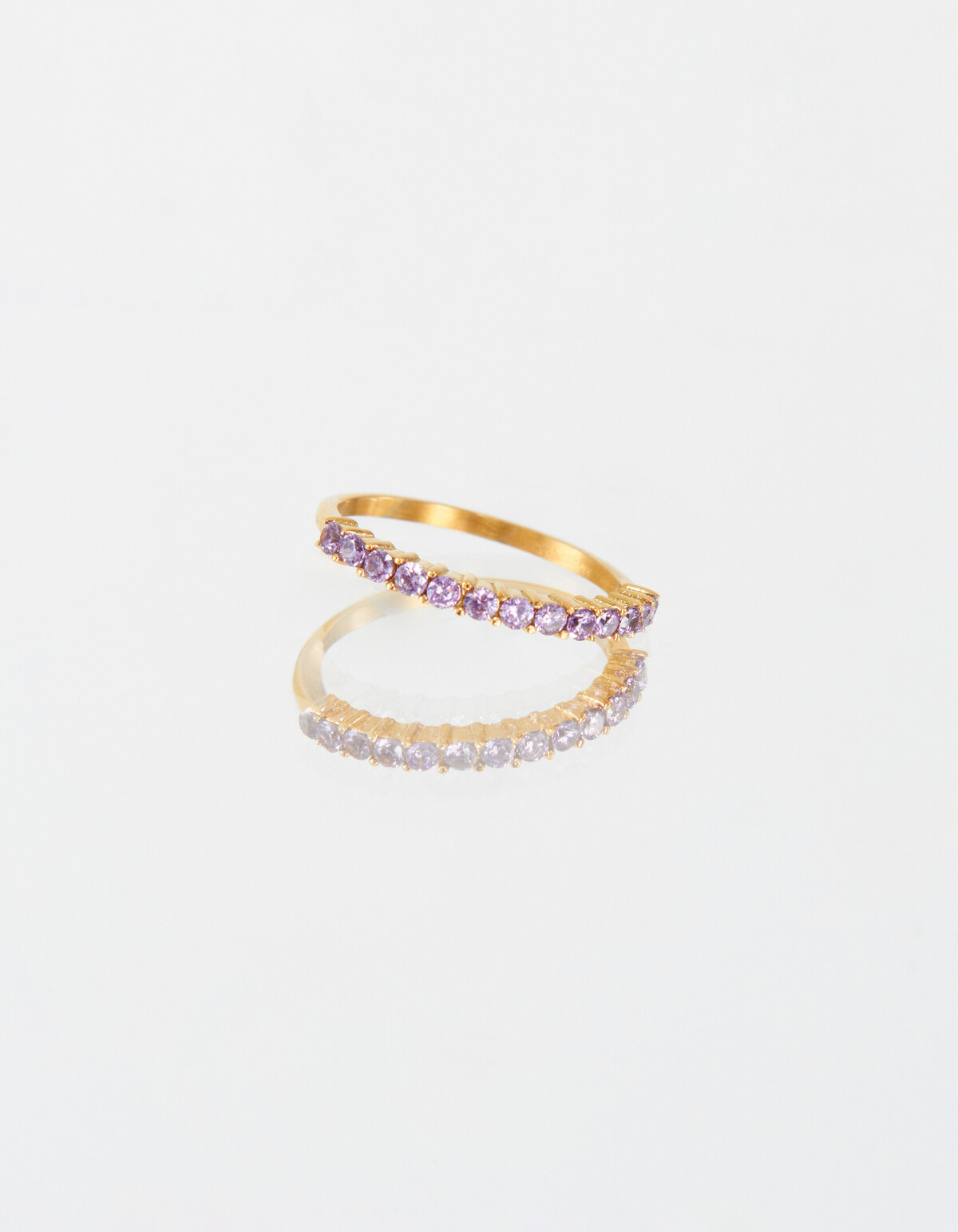 Violet Stone Ring Stainless Steel ACCESSOIRES SHOEBY