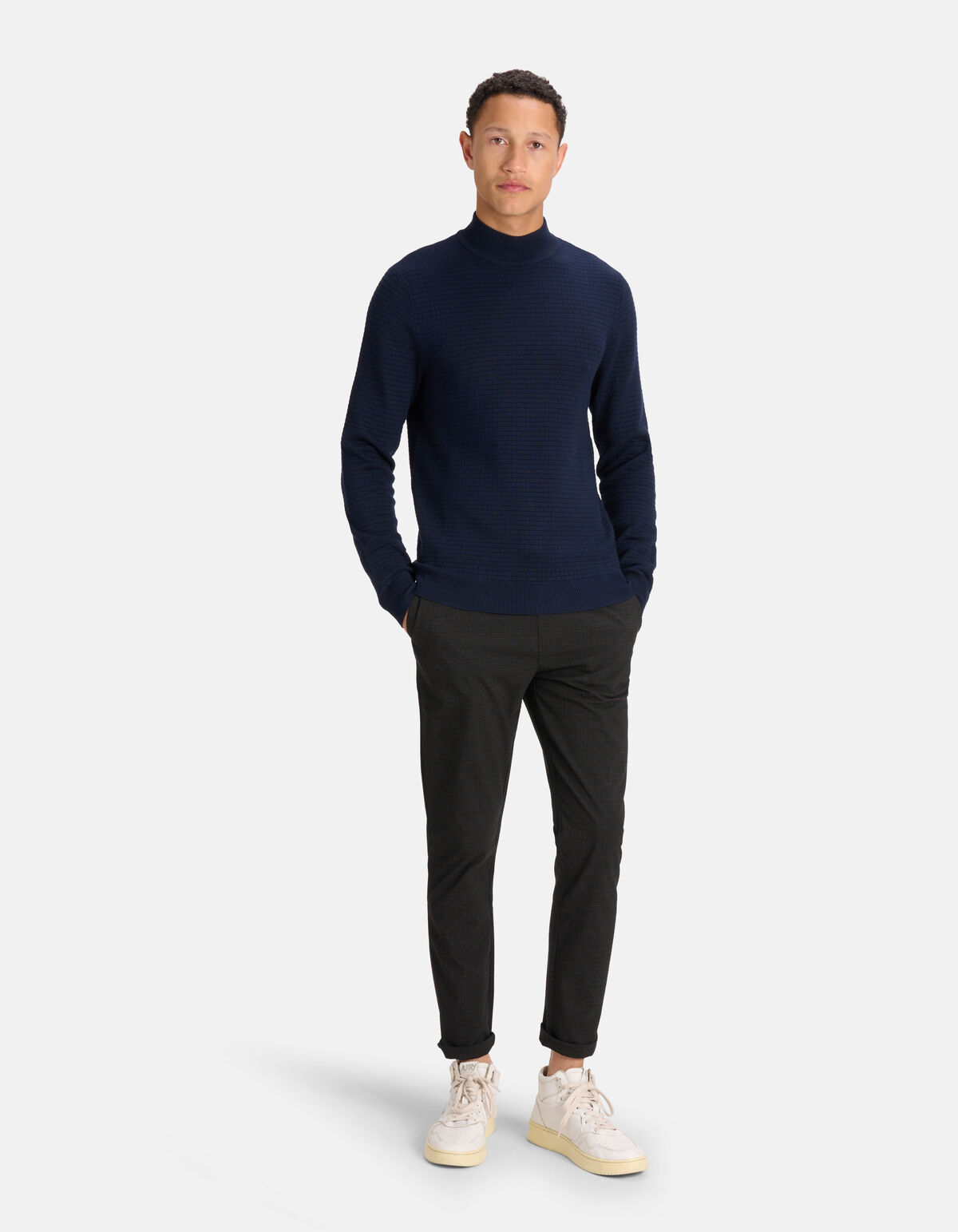 Geblokte Coltrui Donkerblauw SHOEBY MEN