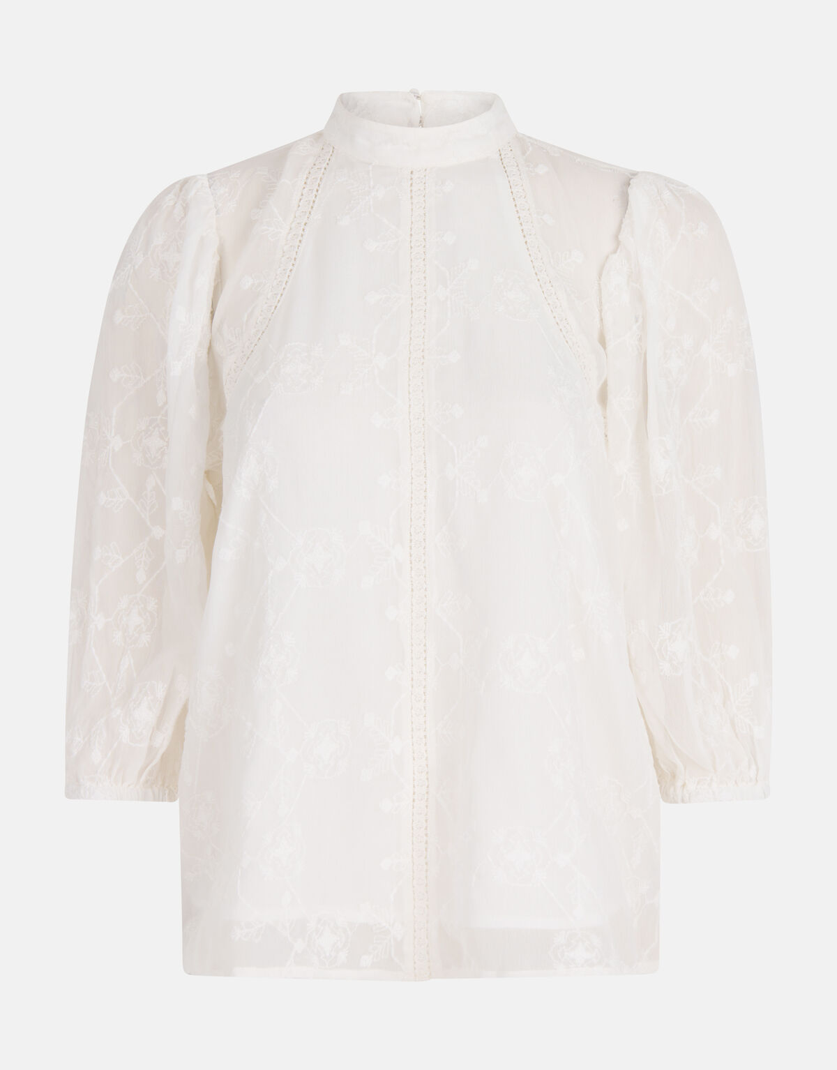 Geborduurde Tape Top Gebroken Wit SHOEBY WOMEN