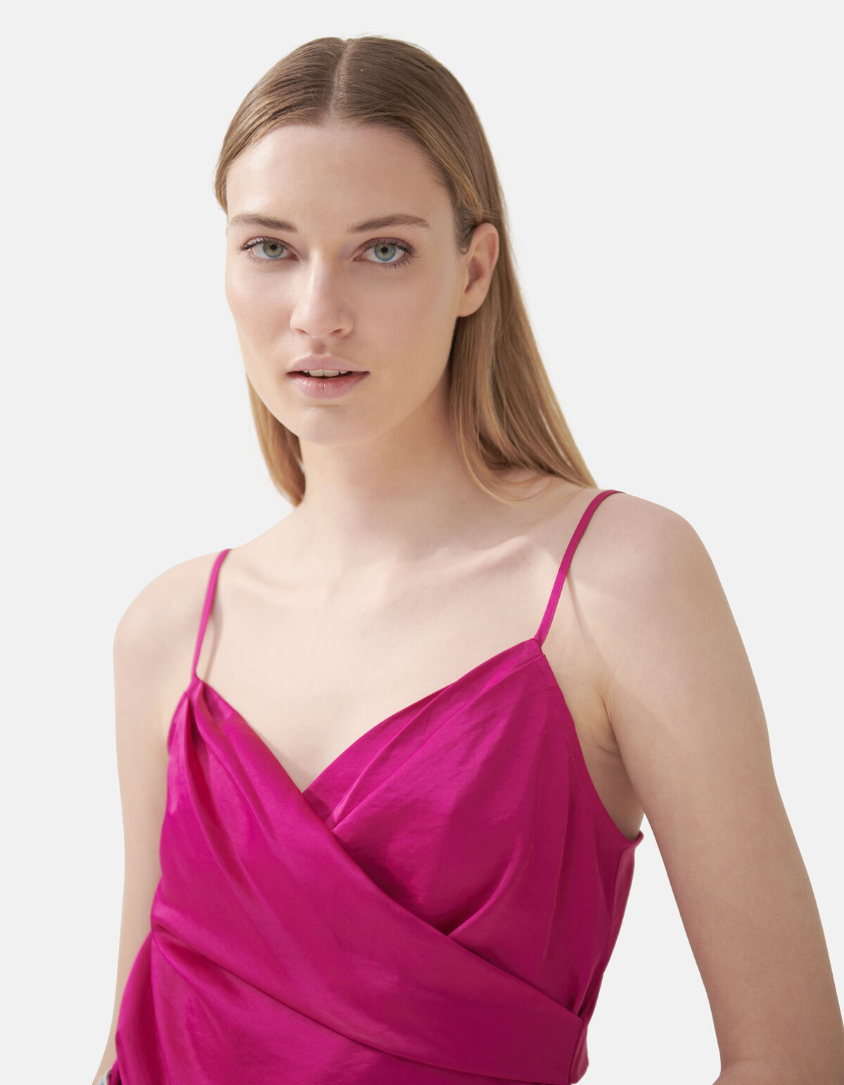 Satijnen Singlet Donkerroze By Fred SHOEBY WOMEN