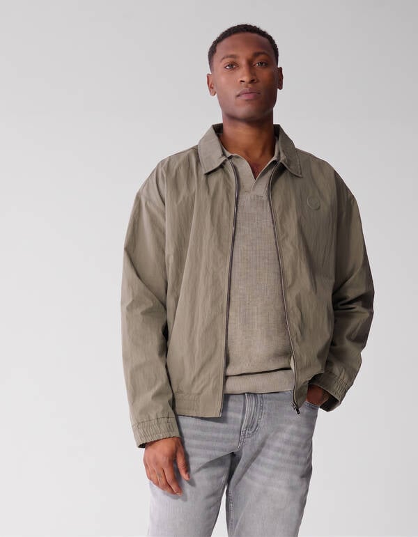 Crinkle Bomber Lichtgroen SHOEBY MEN