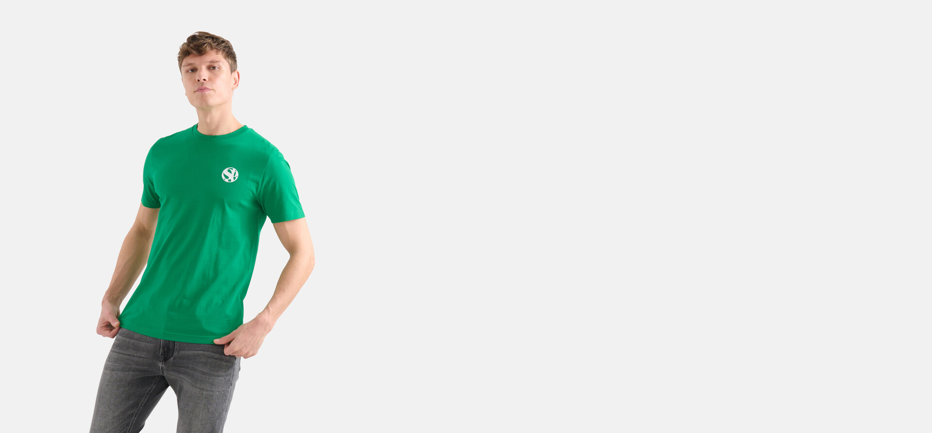 Artwork T-shirt Groen SHOEBY MEN