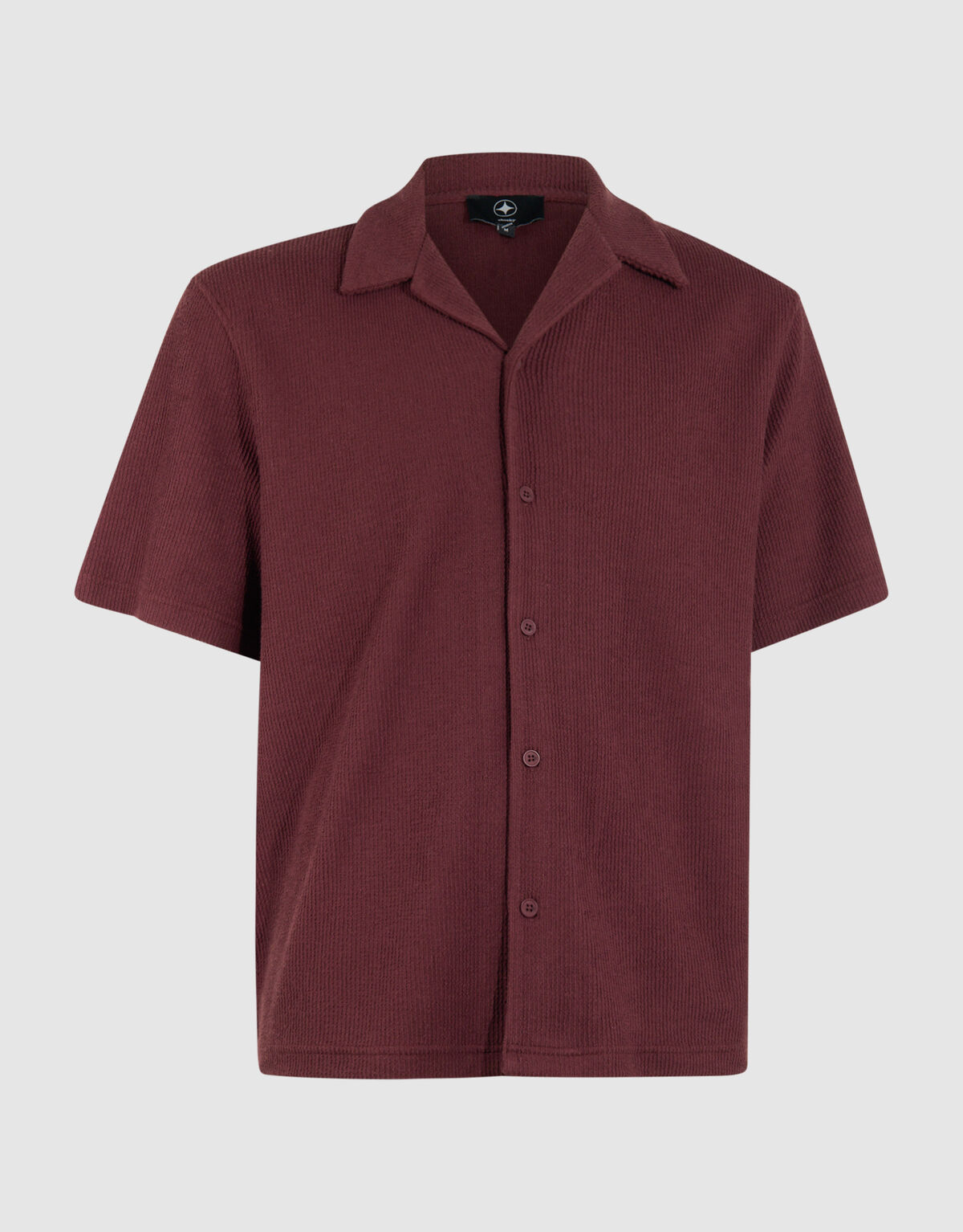 Rib Overhemd Donkerrood SHOEBY MEN