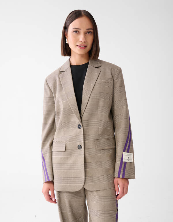 Sporty Ruiten Blazer Bruin SHOEBY WOMEN