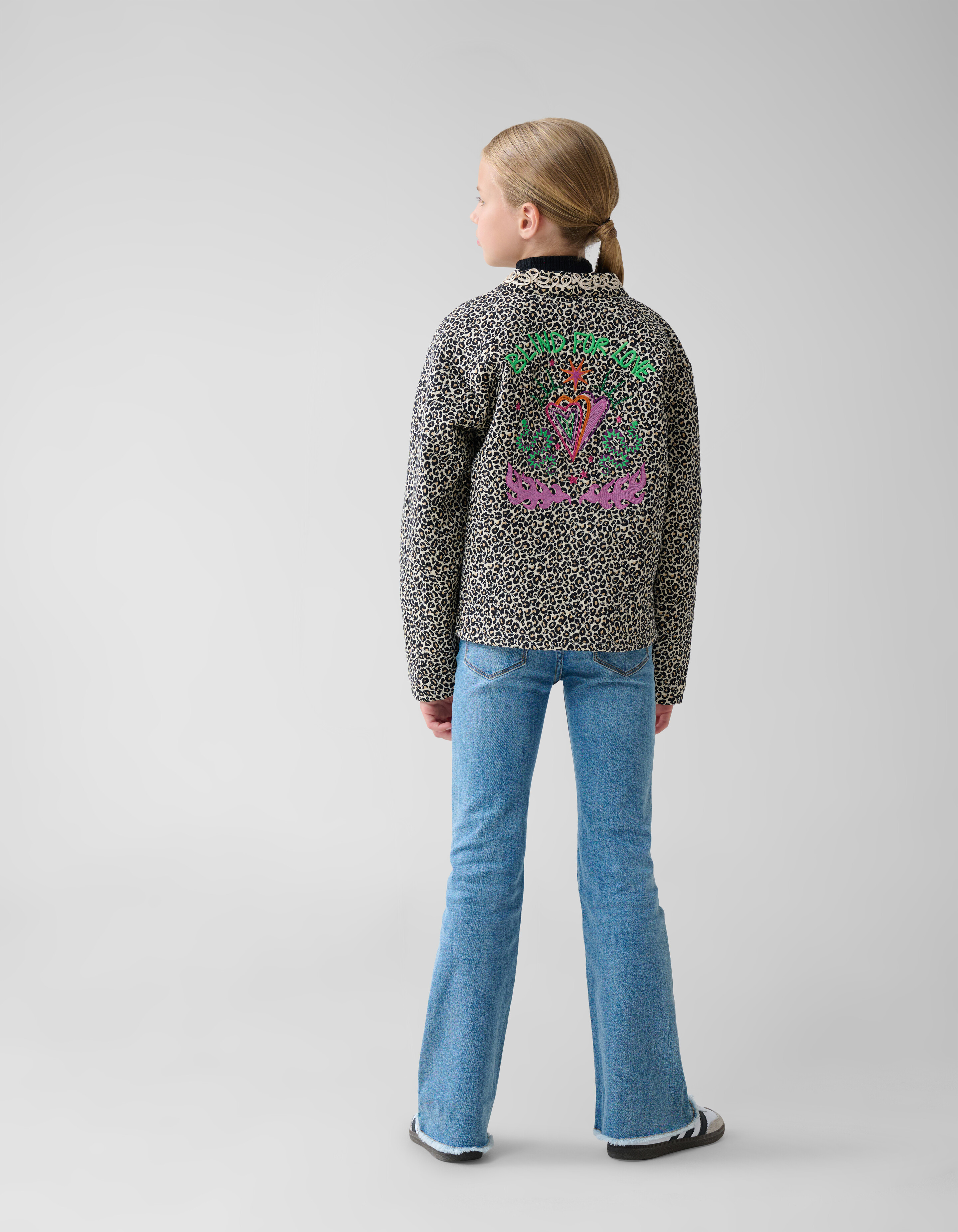 Leopard Embroidery Jack Bruin SHOEBY GIRLS