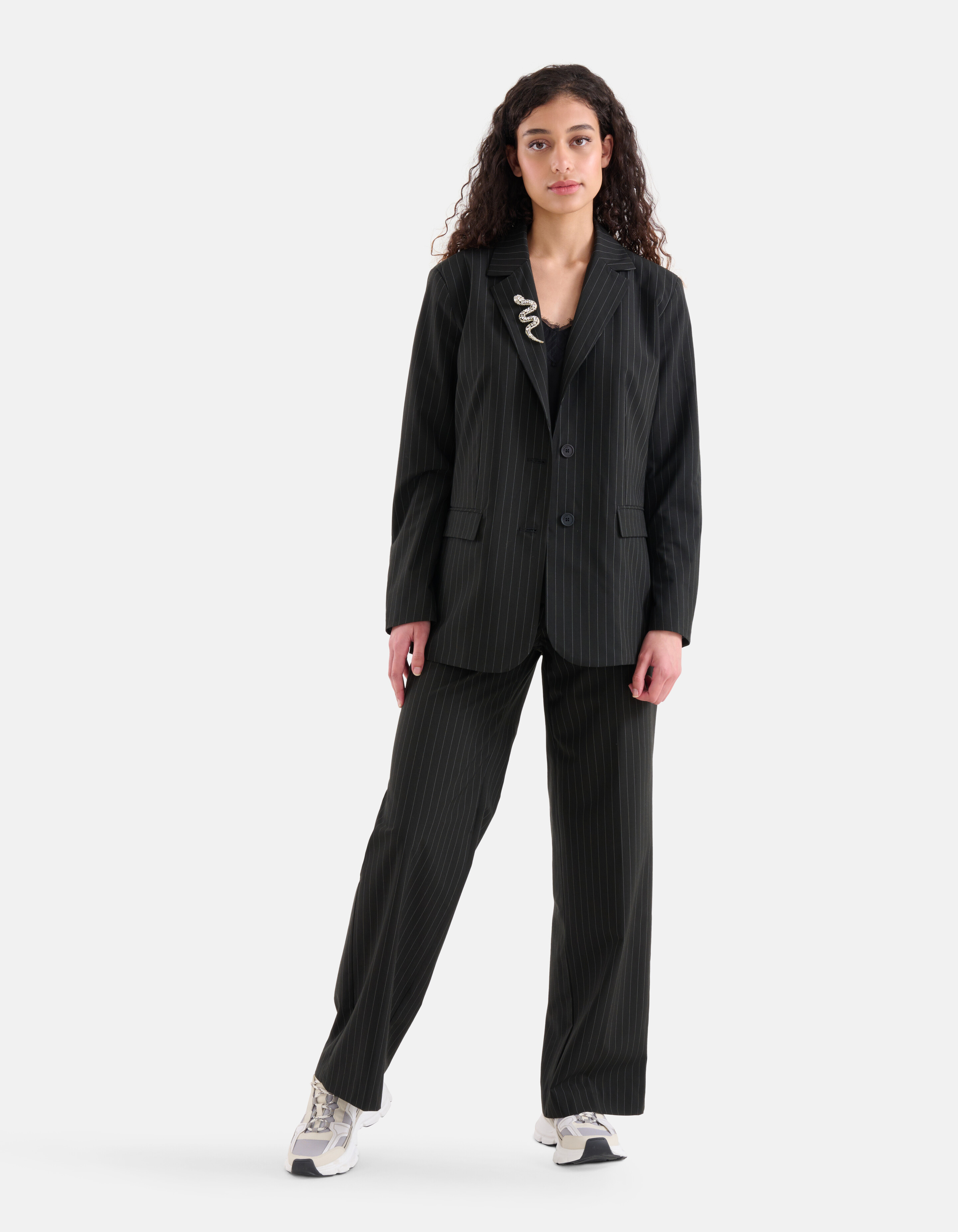 Pinstripe Blazer Zwart SHOEBY WOMEN