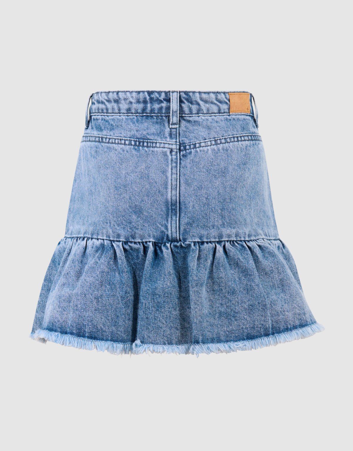 Denim Strik Rok Blauw SHOEBY GIRLS
