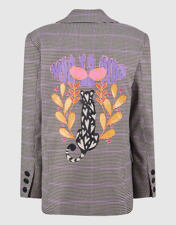 Ruiten Artwork Blazer Lichtbruin SHOEBY GIRLS