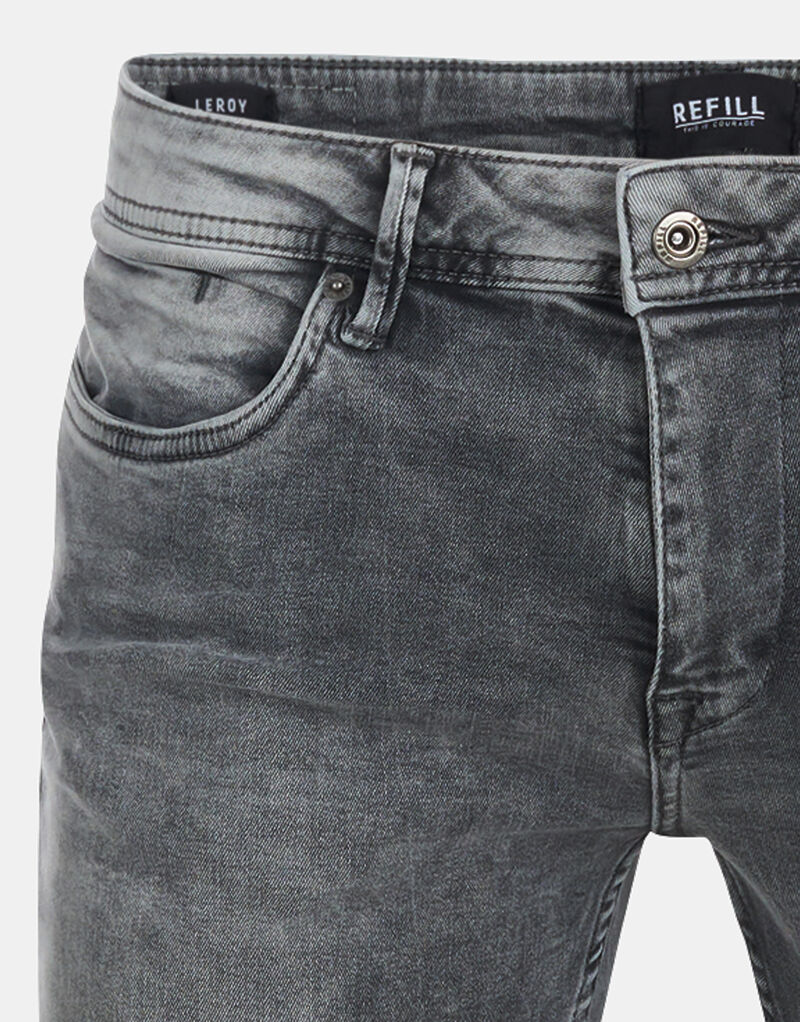 Leroy Skinny Grey Jeans L36