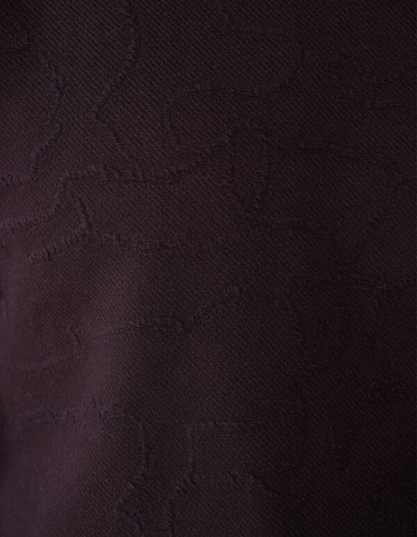 Structuur Sweater Donkerbruin SHOEBY MEN