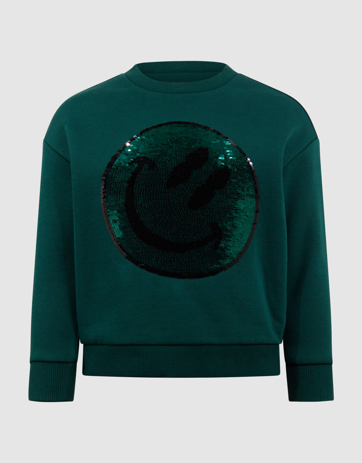 Two Way Sequin Sweater Donkergroen SHOEBY BOYS