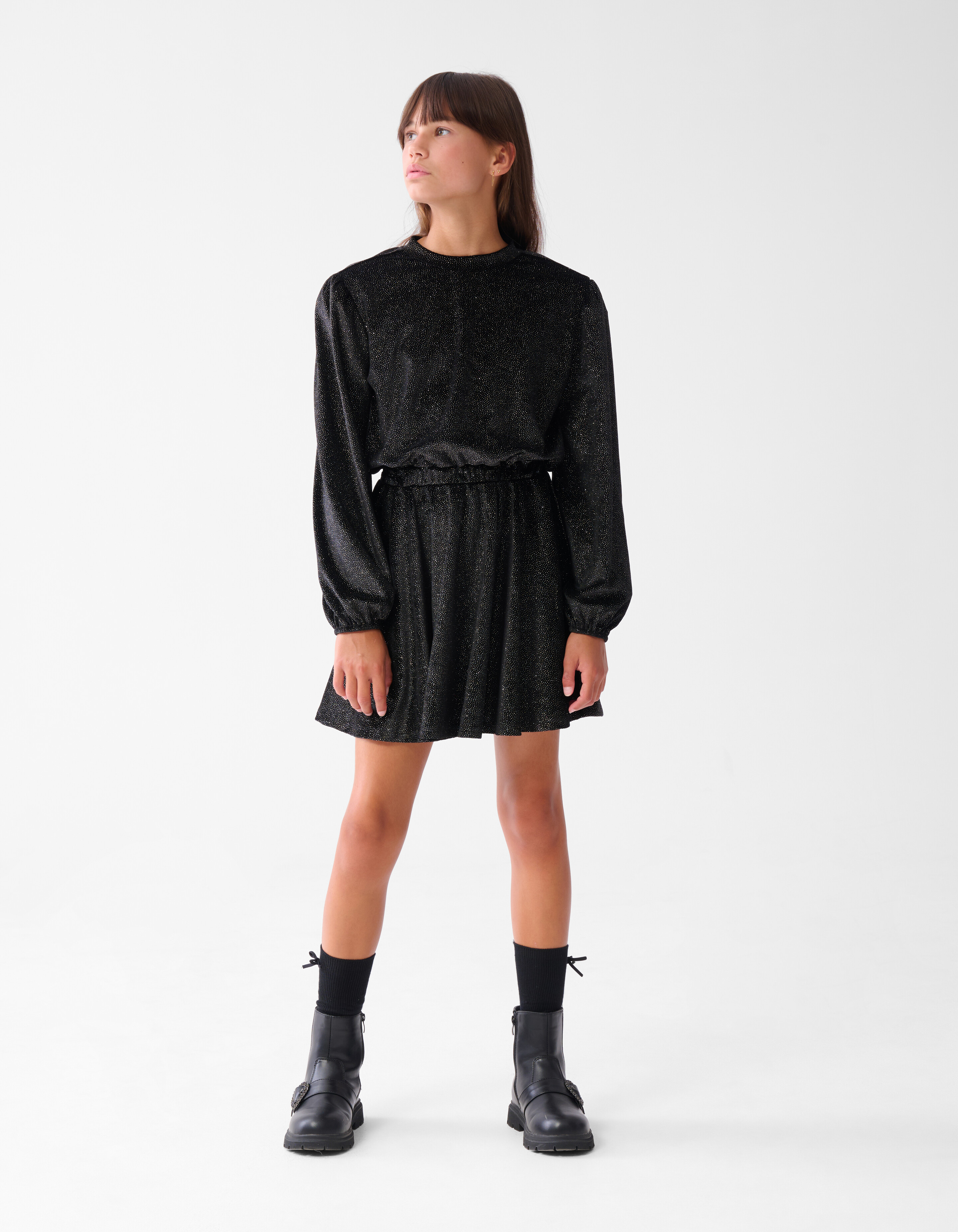 Glitter Jurk Zwart SHOEBY GIRLS