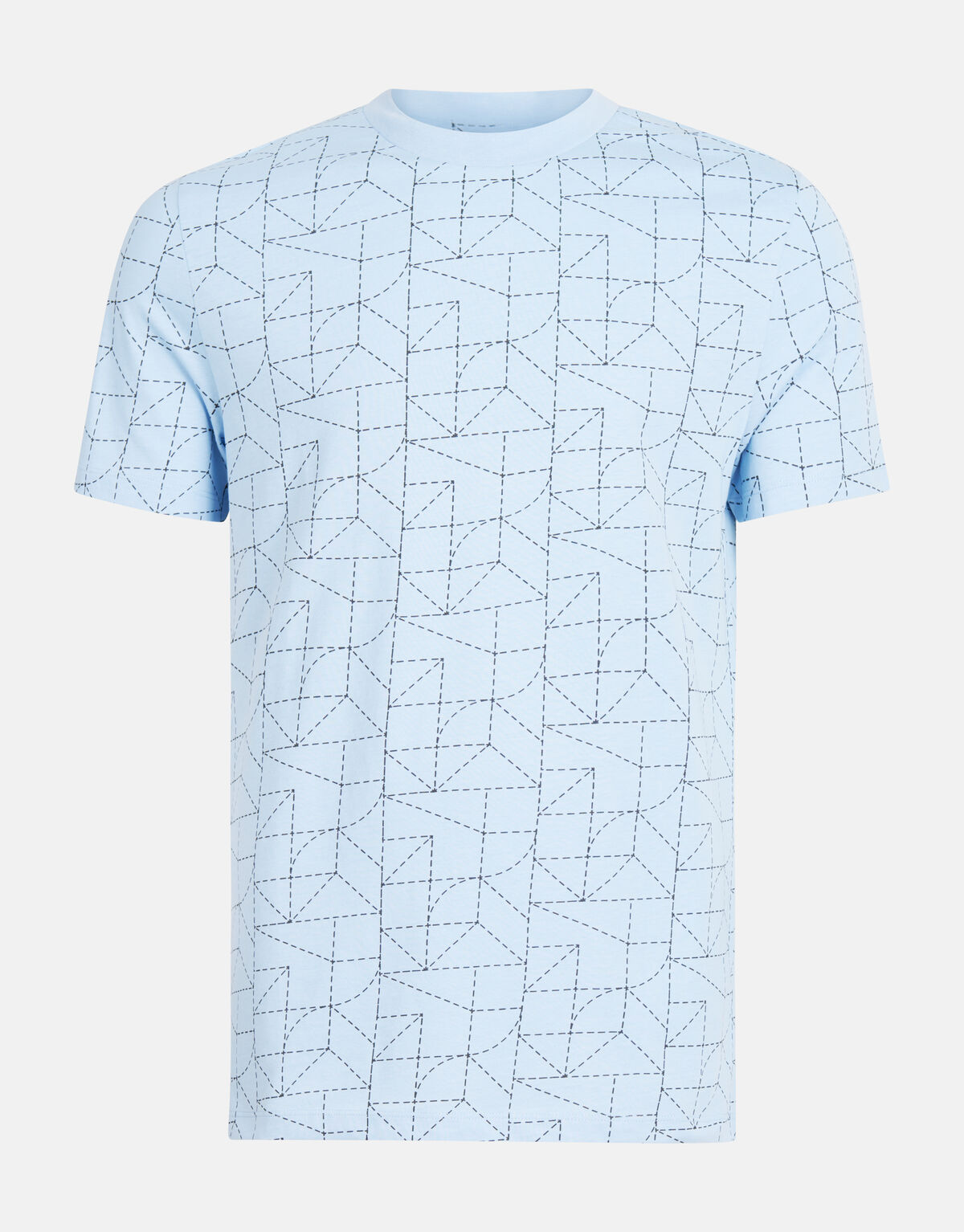Printed T-shirt Lichtblauw SHOEBY MEN