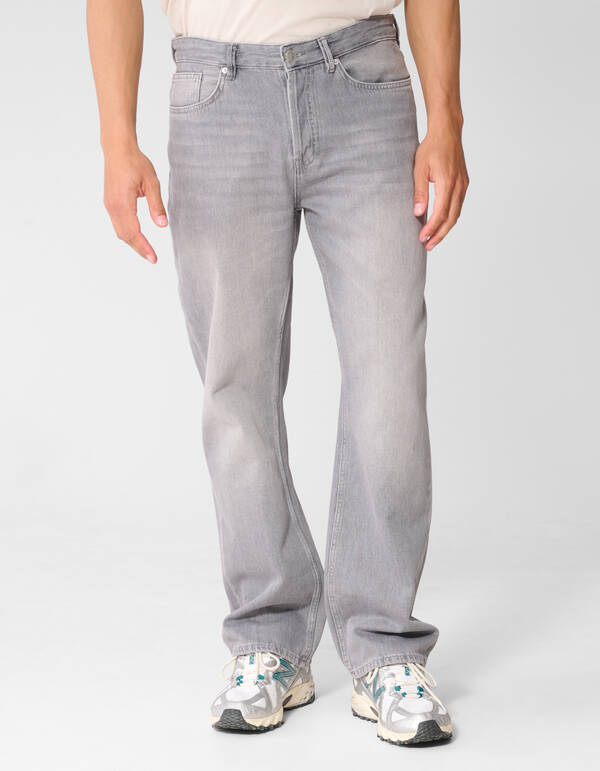 Relaxed Fit Jeans Grijs SHOEBY MEN