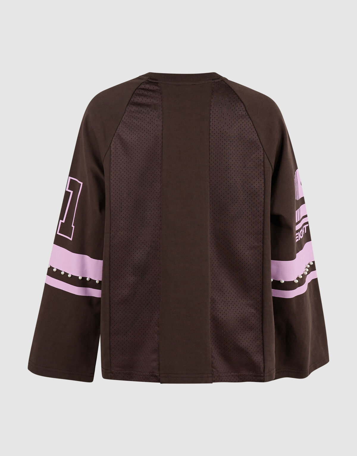 Parel Mesh Longsleeve Donkerbruin SHOEBY GIRLS