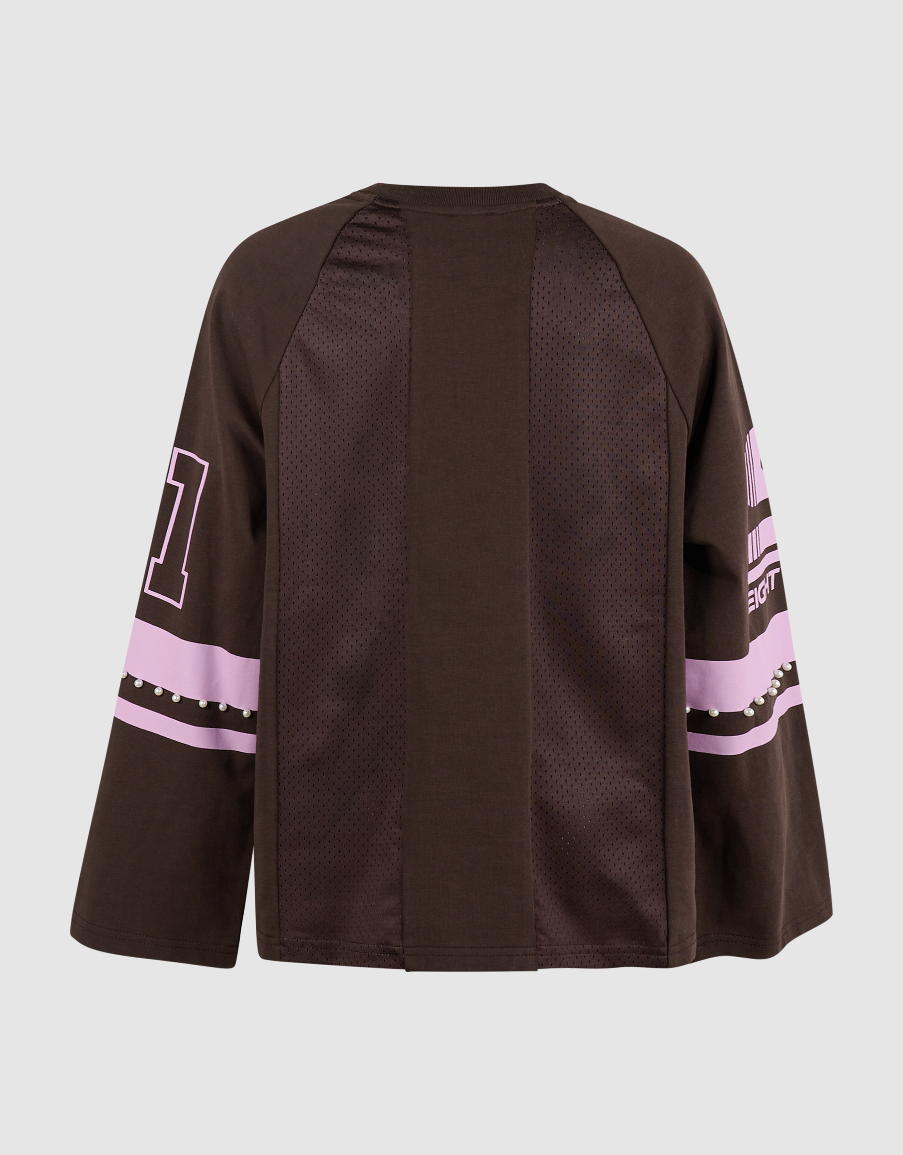 Parel Mesh Longsleeve Donkerbruin SHOEBY GIRLS