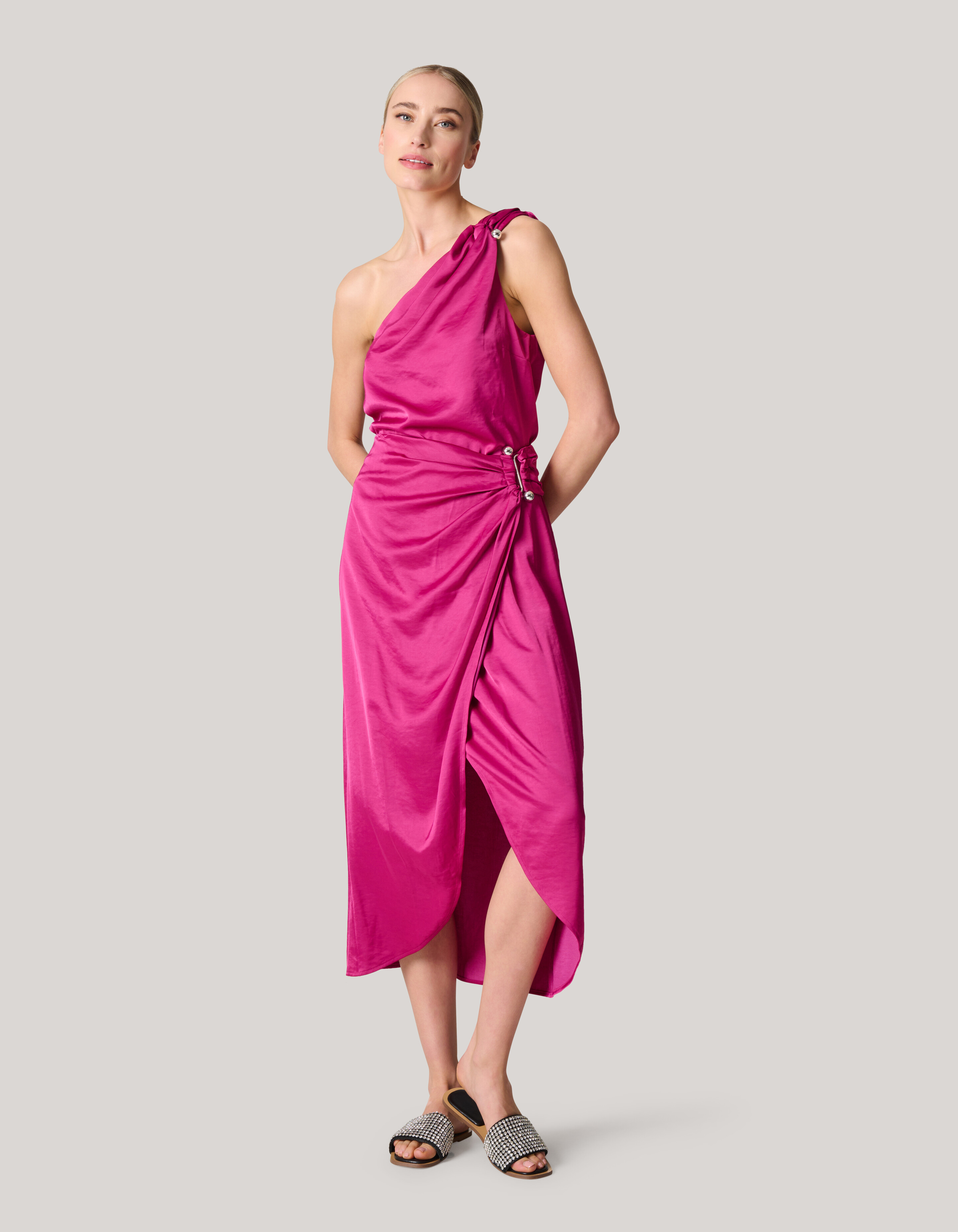 Pierced Satijnen Rok Roze SHOEBY WOMEN