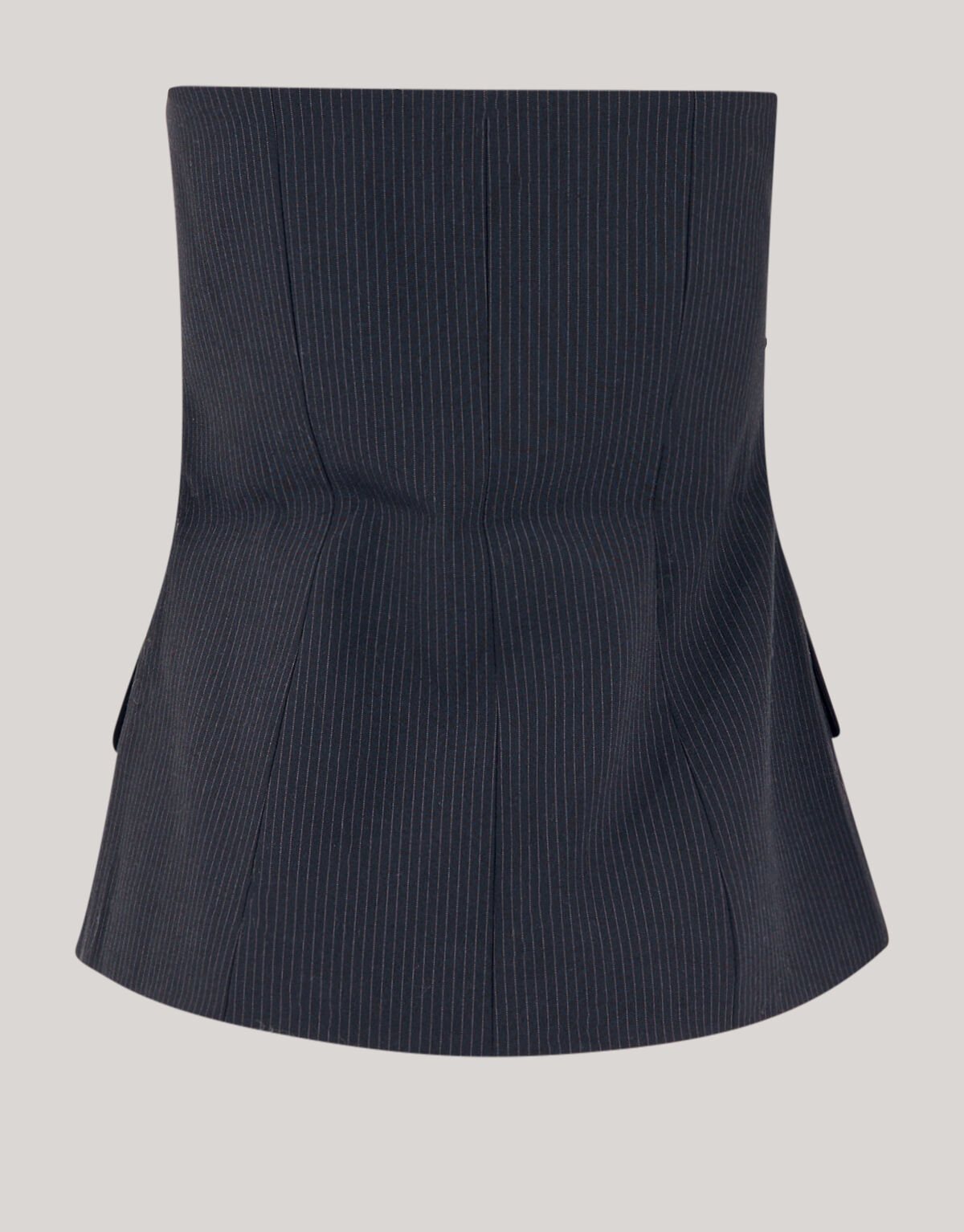 Pinstripe Strapless Top Zwart SHOEBY WOMEN