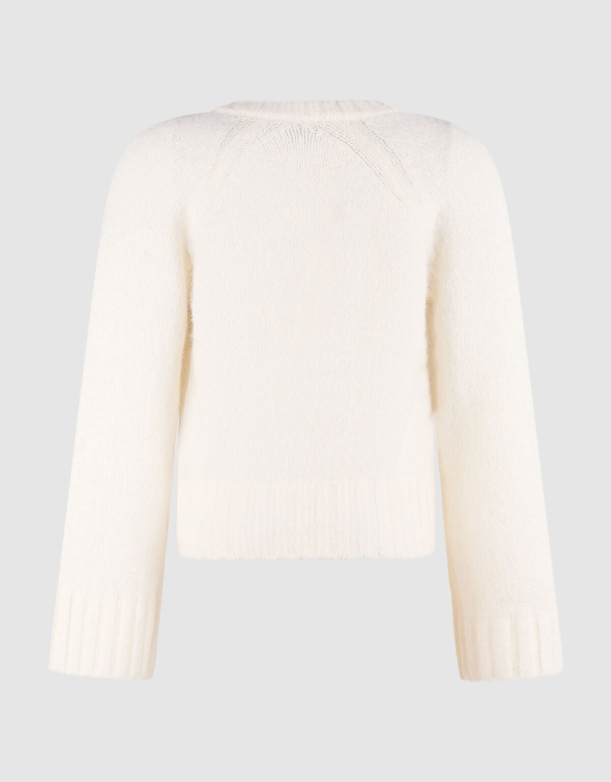 Oversized V-hals Gebreide Trui Wit SHOEBY WOMEN