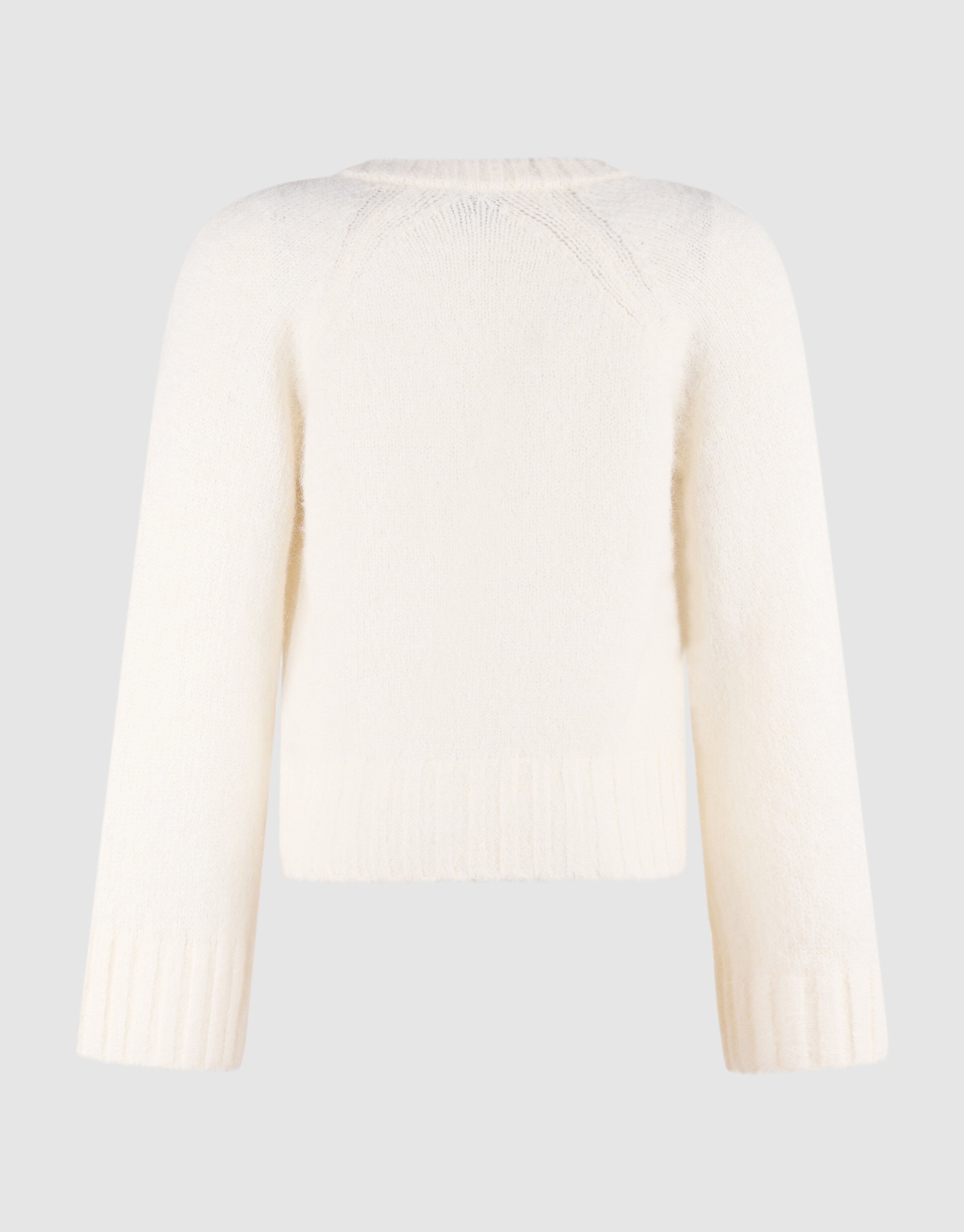 Oversized V-hals Gebreide Trui Wit SHOEBY WOMEN