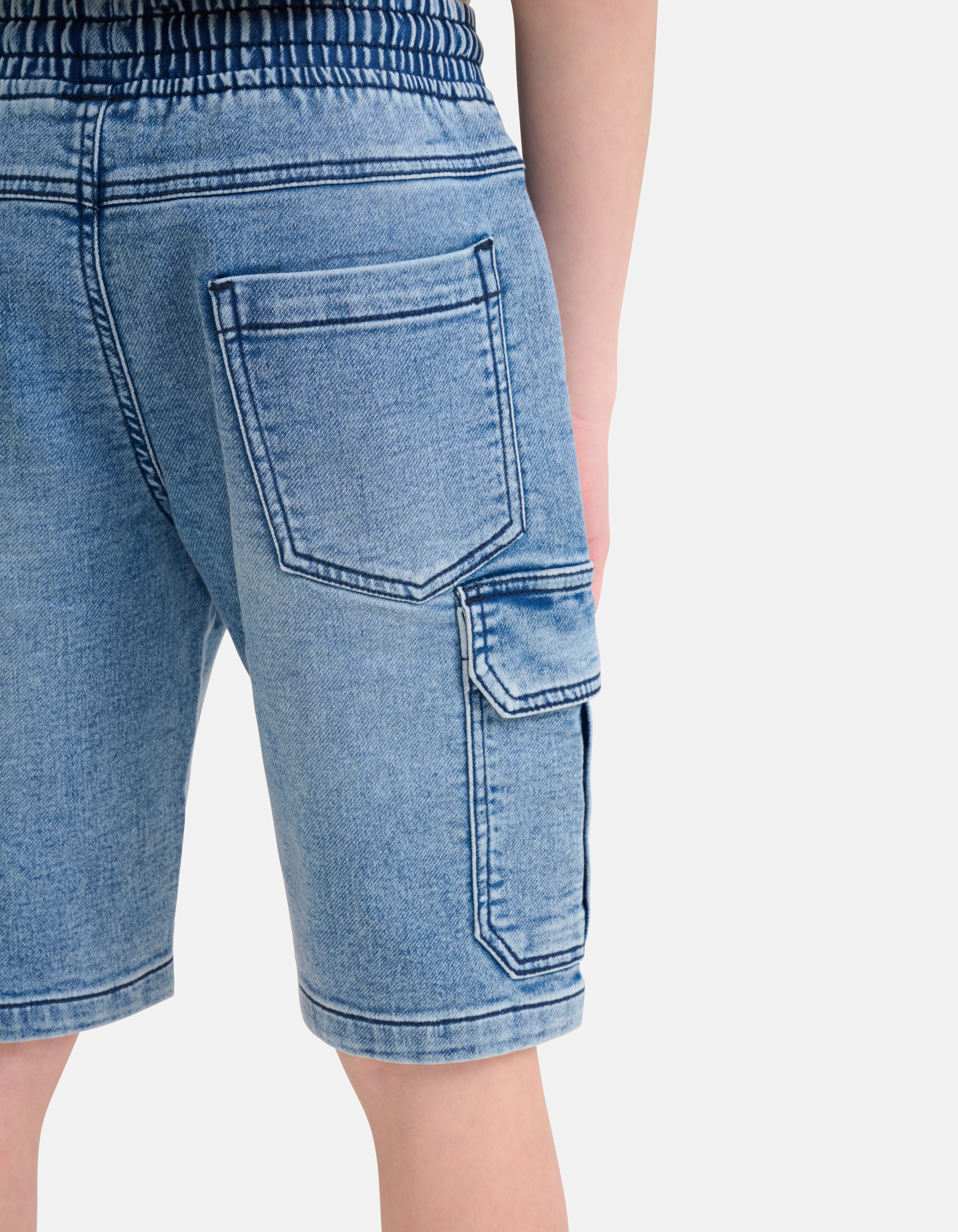 Cargo Jog Denim Short Mediumstone SHOEBY BOYS