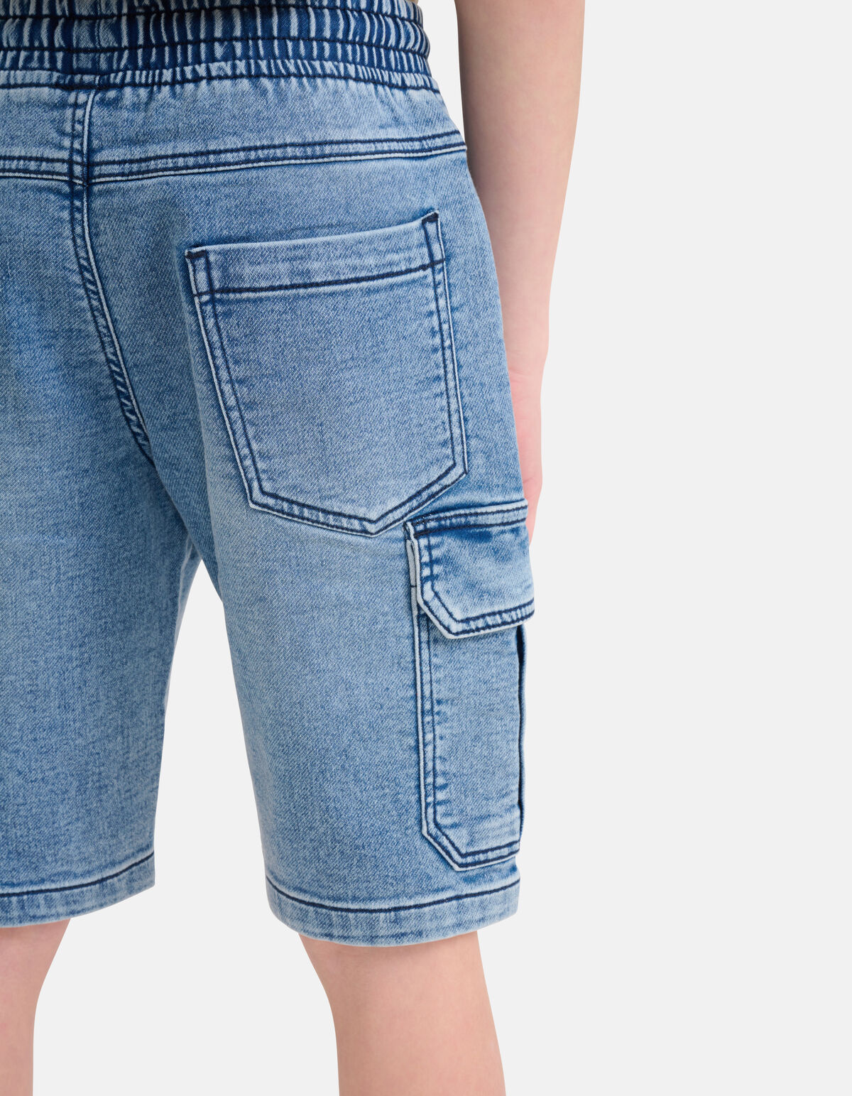 Cargo Jog Denim Short Mediumstone SHOEBY BOYS