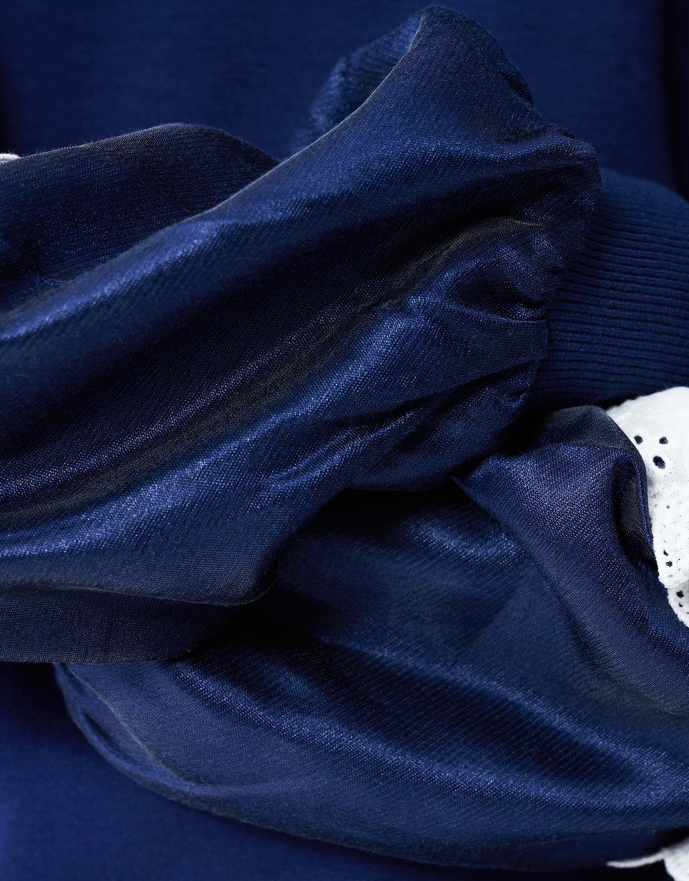 Satijnen Kanten Sweater Donkerblauw SHOEBY GIRLS