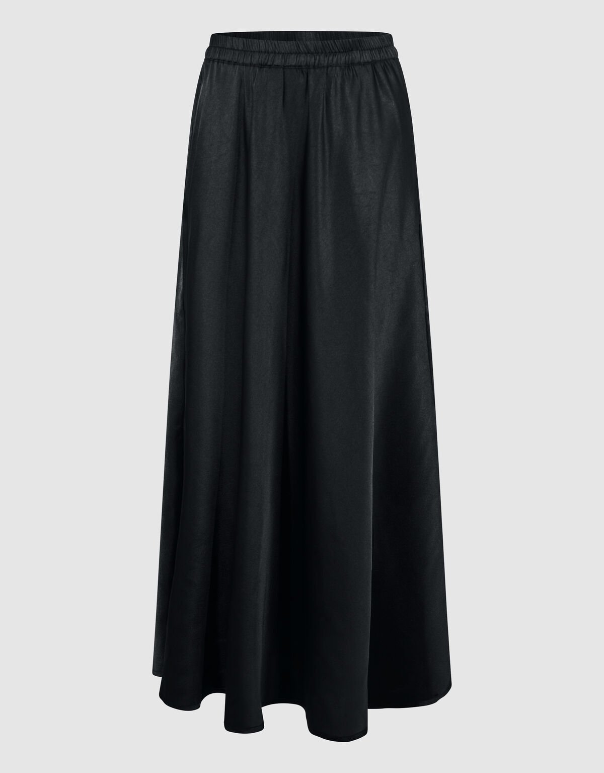 Satijnen Maxi Rok Zwart SHOEBY WOMEN