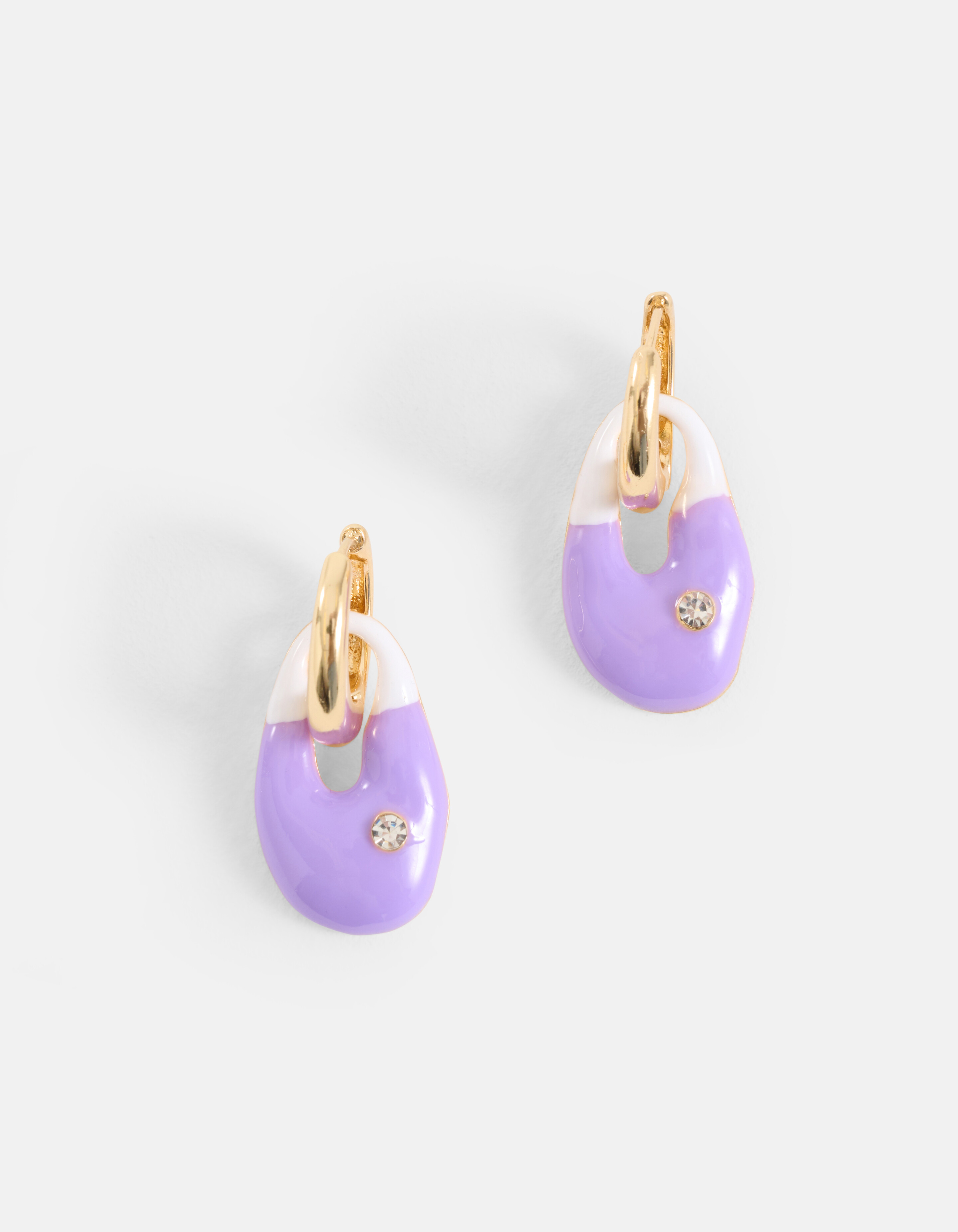Shell Oorbellen Paars SHOEBY ACCESSOIRES