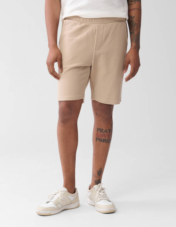 Structuur Regular Fit Short Zand SHOEBY MEN