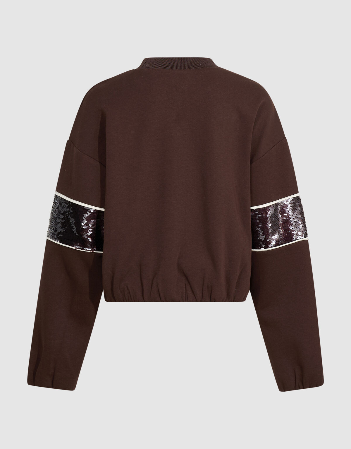 Sporty Pailletten Sweater Bruin SHOEBY GIRLS