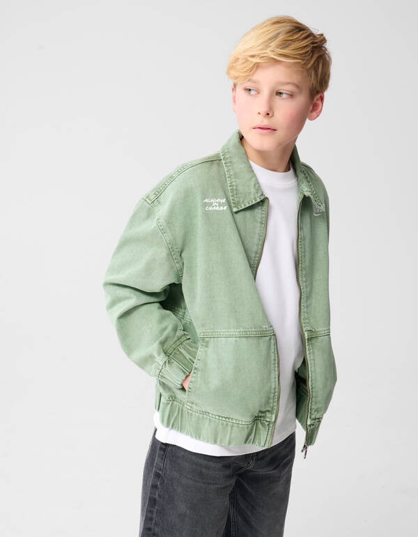Creative Artwork Bomber Jack Lichtgroen SHOEBY BOYS