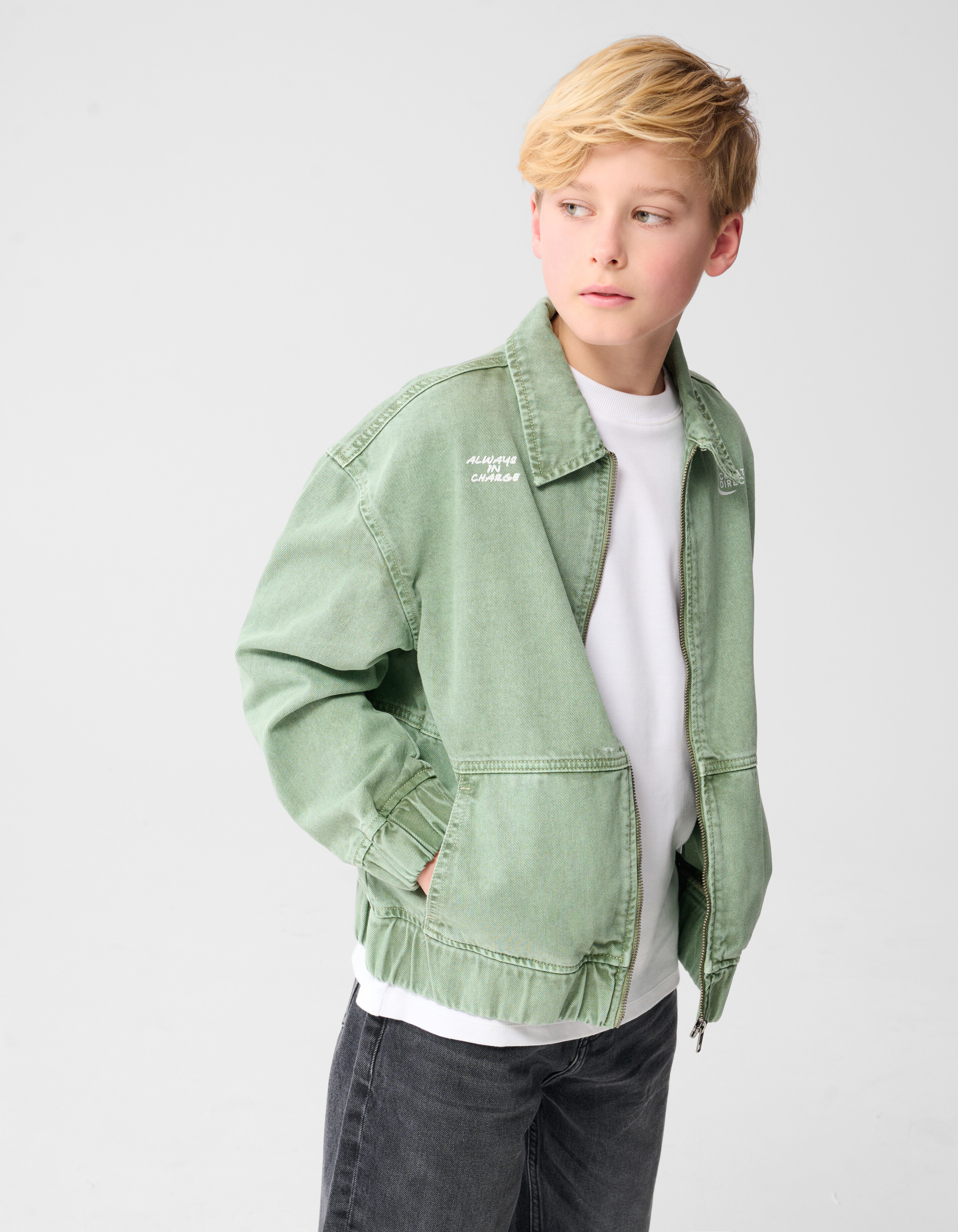 Creative Artwork Bomber Jack Lichtgroen SHOEBY BOYS