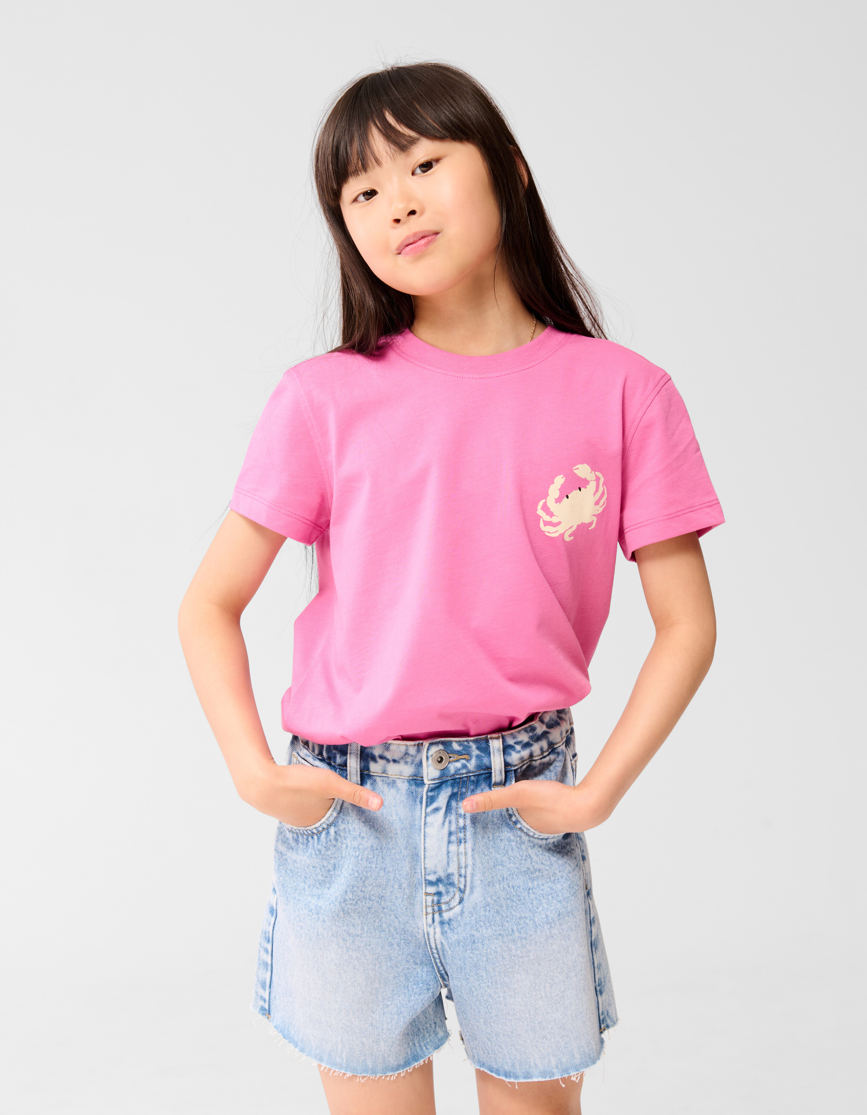 Beach Club Artwork T-shirt Roze SHOEBY GIRLS