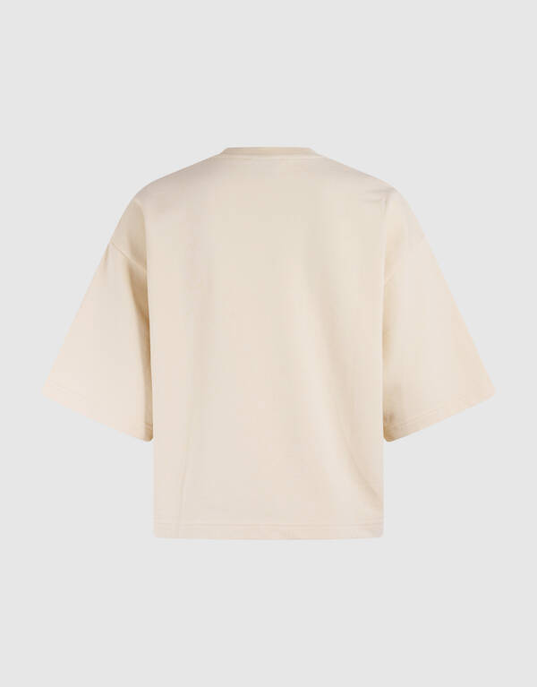 Oversized Sweat T-shirt Gebroken Wit SHOEBY WOMEN