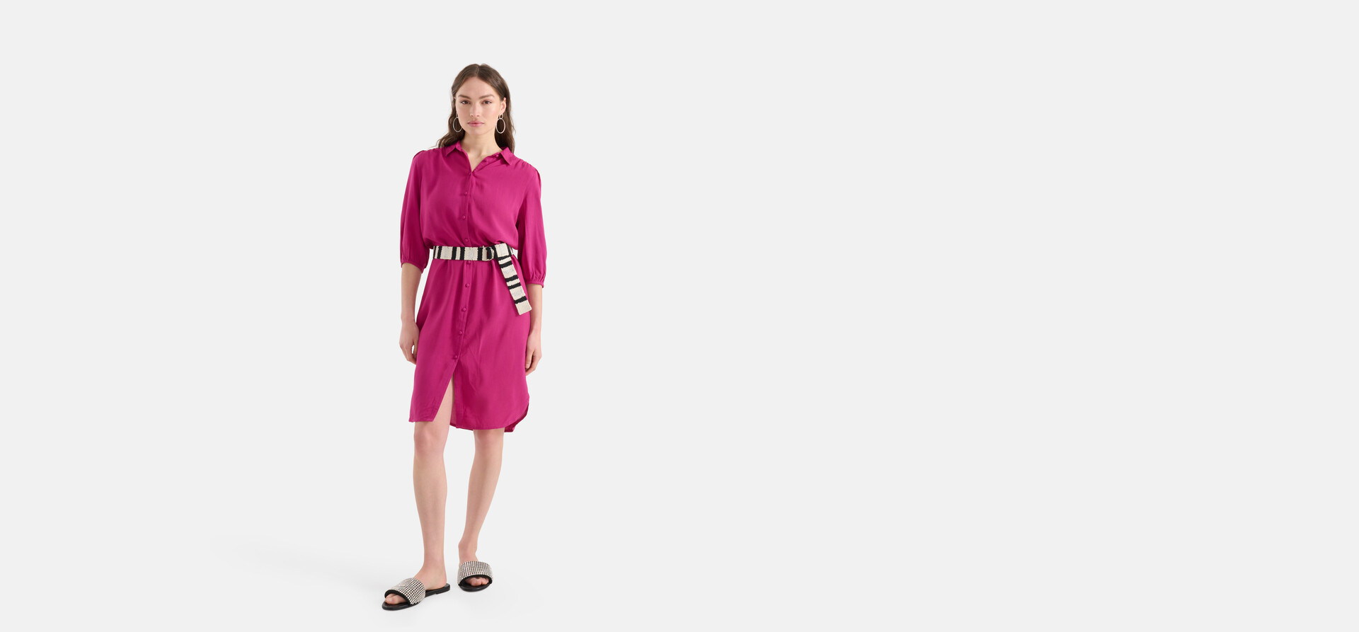 Midi Jurk Roze SHOEBY WOMEN
