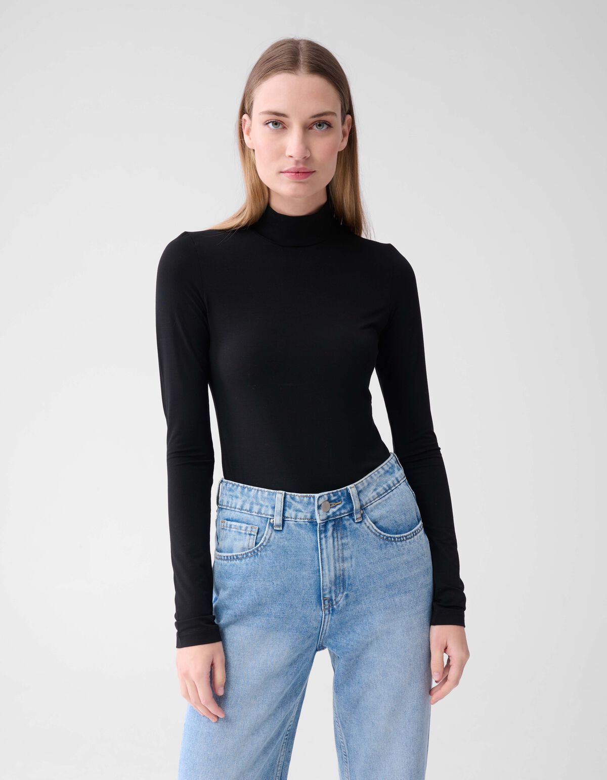 Basis Col Top Zwart SHOEBY WOMEN