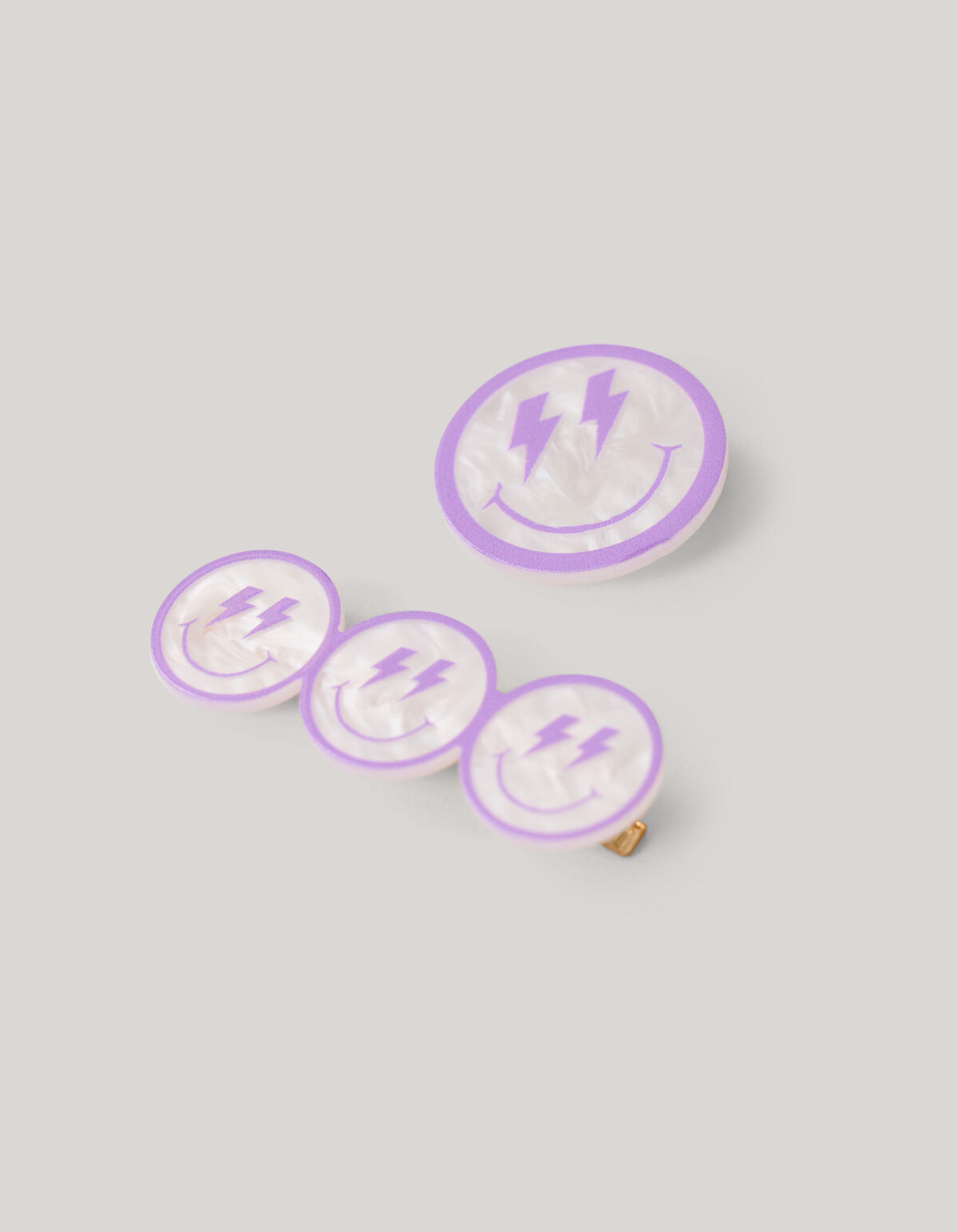 Smile haarklemmen Paars SHOEBY ACCESSOIRES