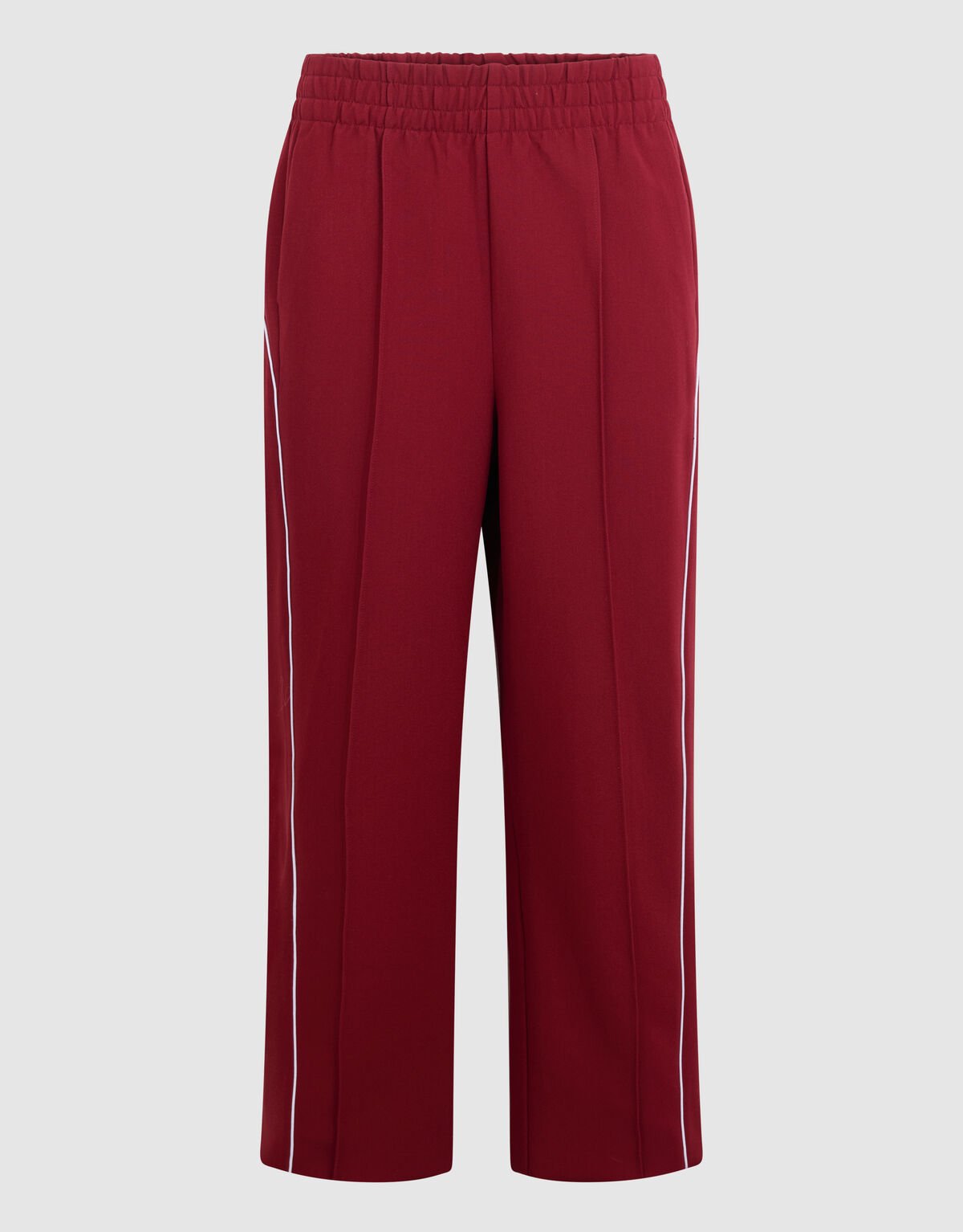 Sporty Wide Leg Broek Rood SHOEBY WOMEN