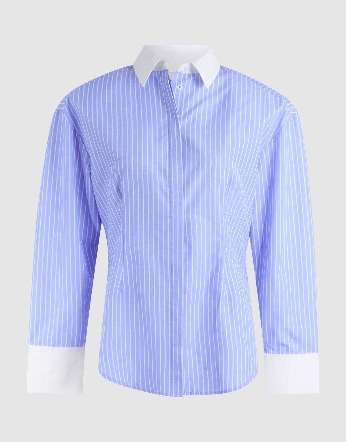 Getailleerde Striped Blouse Blauw SHOEBY WOMEN