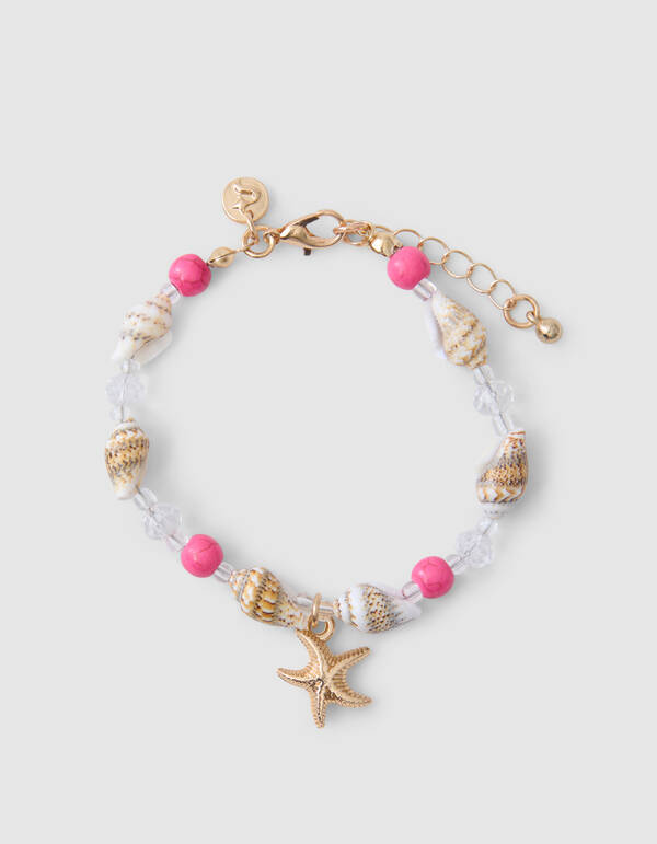 Schelp Armband Roze SHOEBY ACCESSOIRES