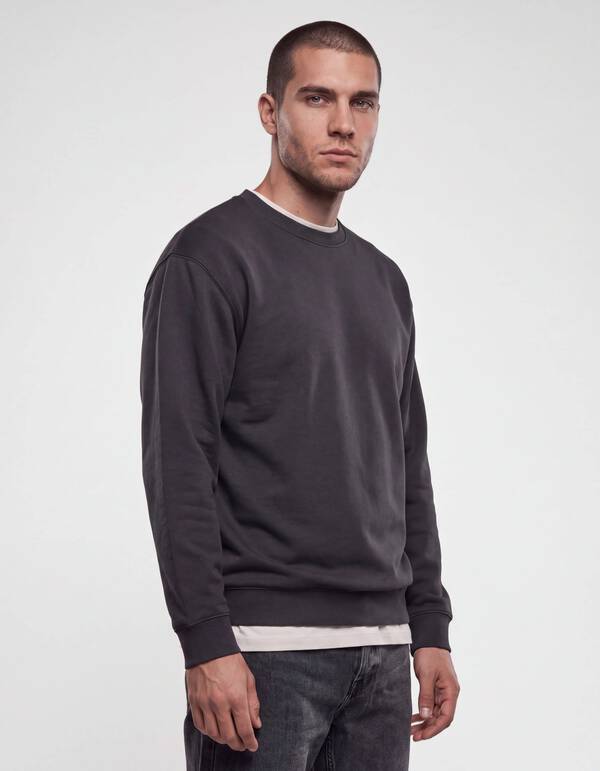 Crewneck Trui Donkergrijs SHOEBY MEN