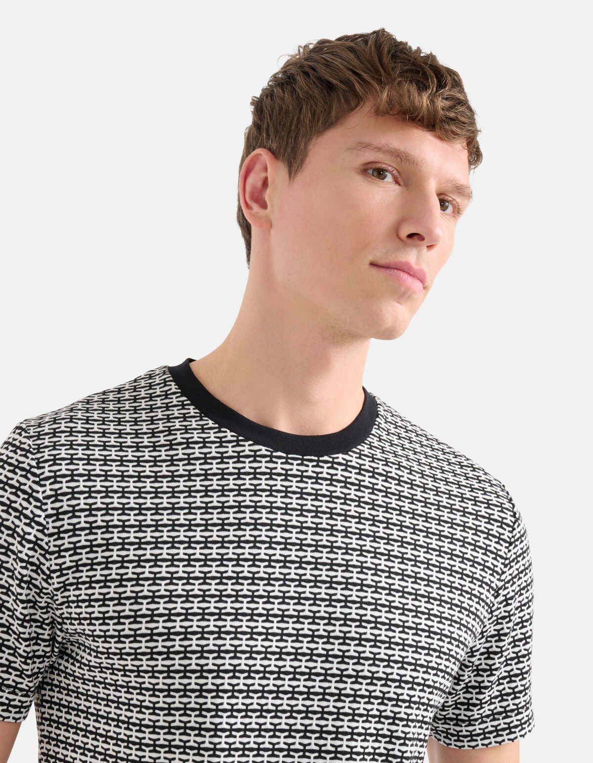 Print T-shirt Zwart/Wit SHOEBY MEN