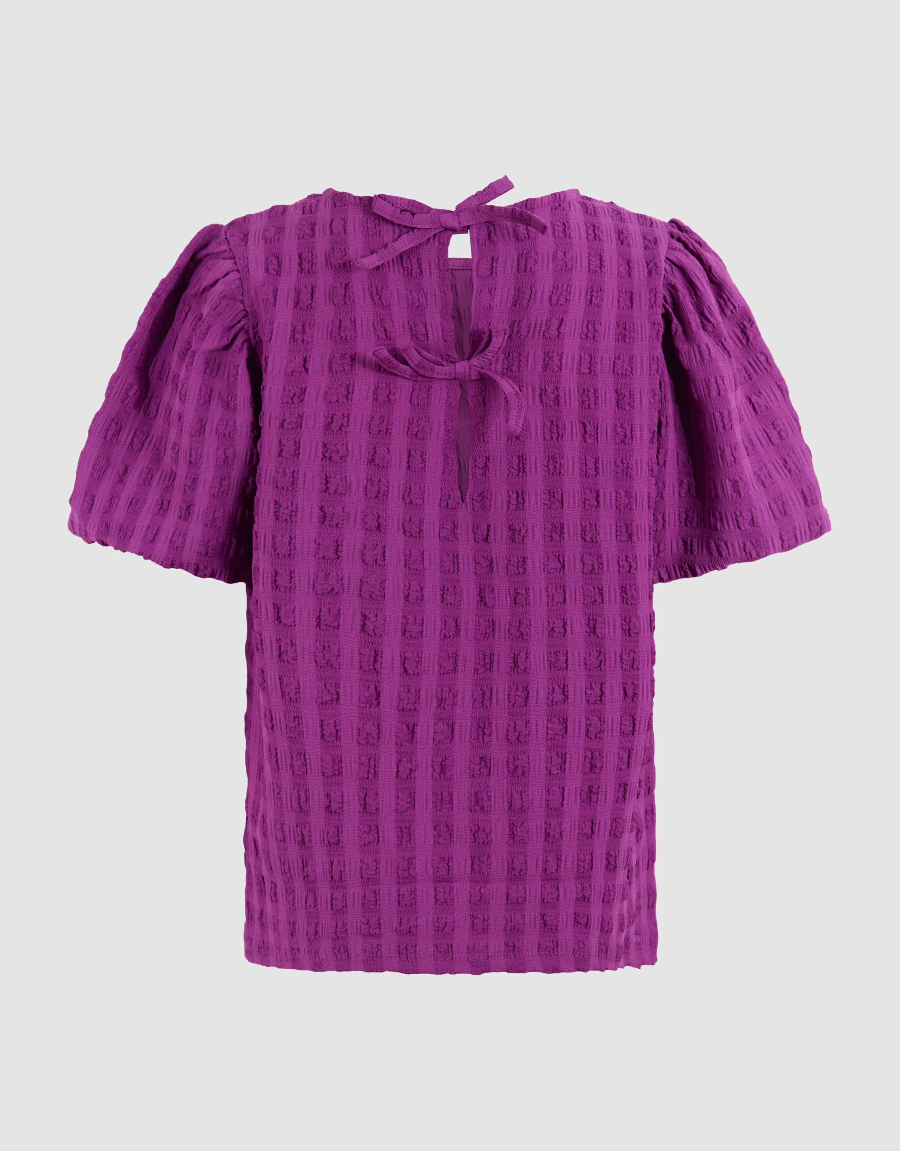 Crinkle Bow Top Paars SHOEBY GIRLS