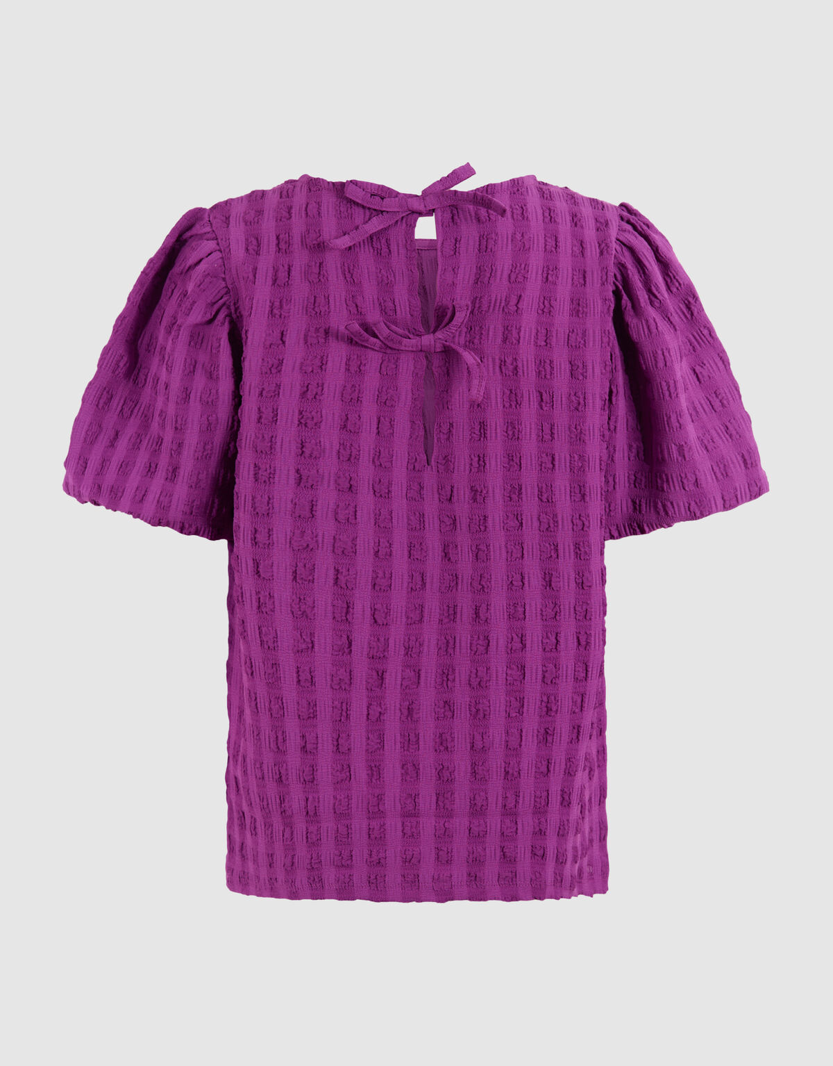 Crinkle Bow Top Paars SHOEBY GIRLS