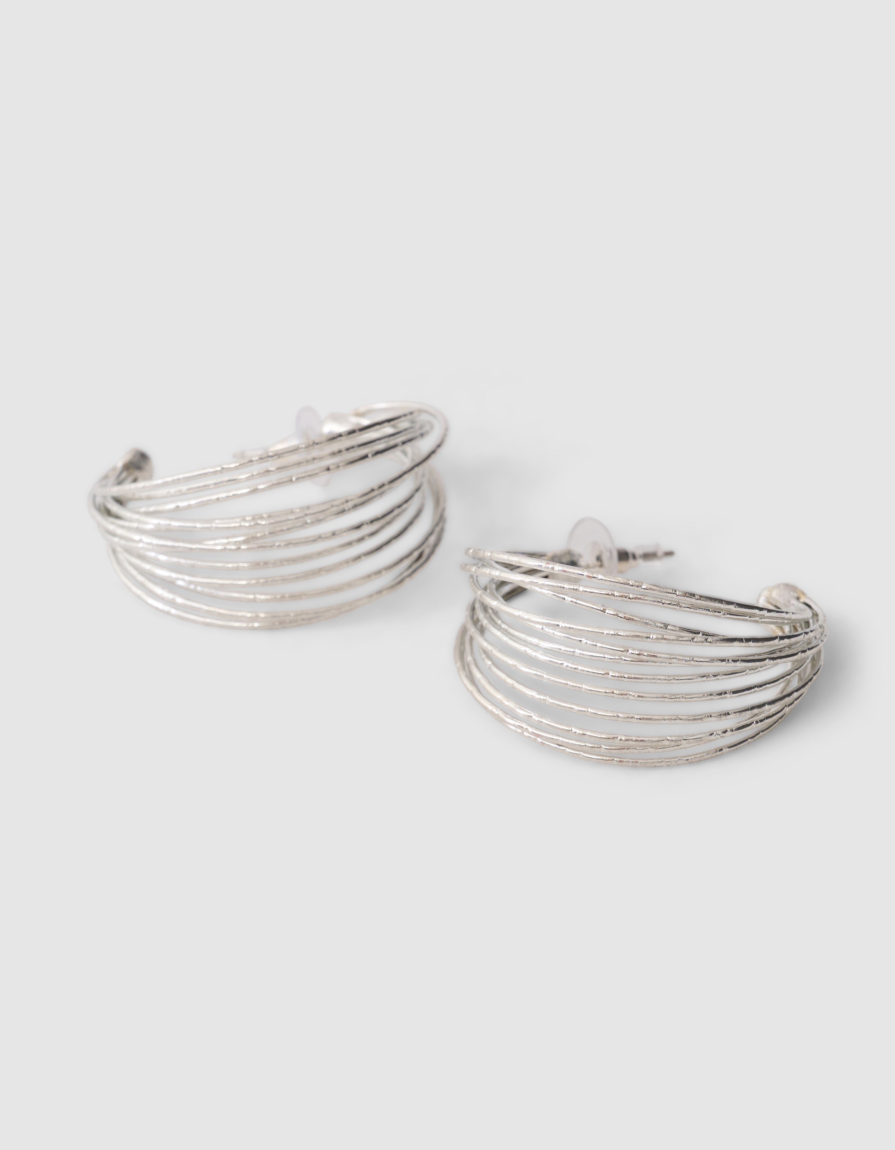 Multi Hoop Oorbellen Zilver SHOEBY ACCESSOIRES