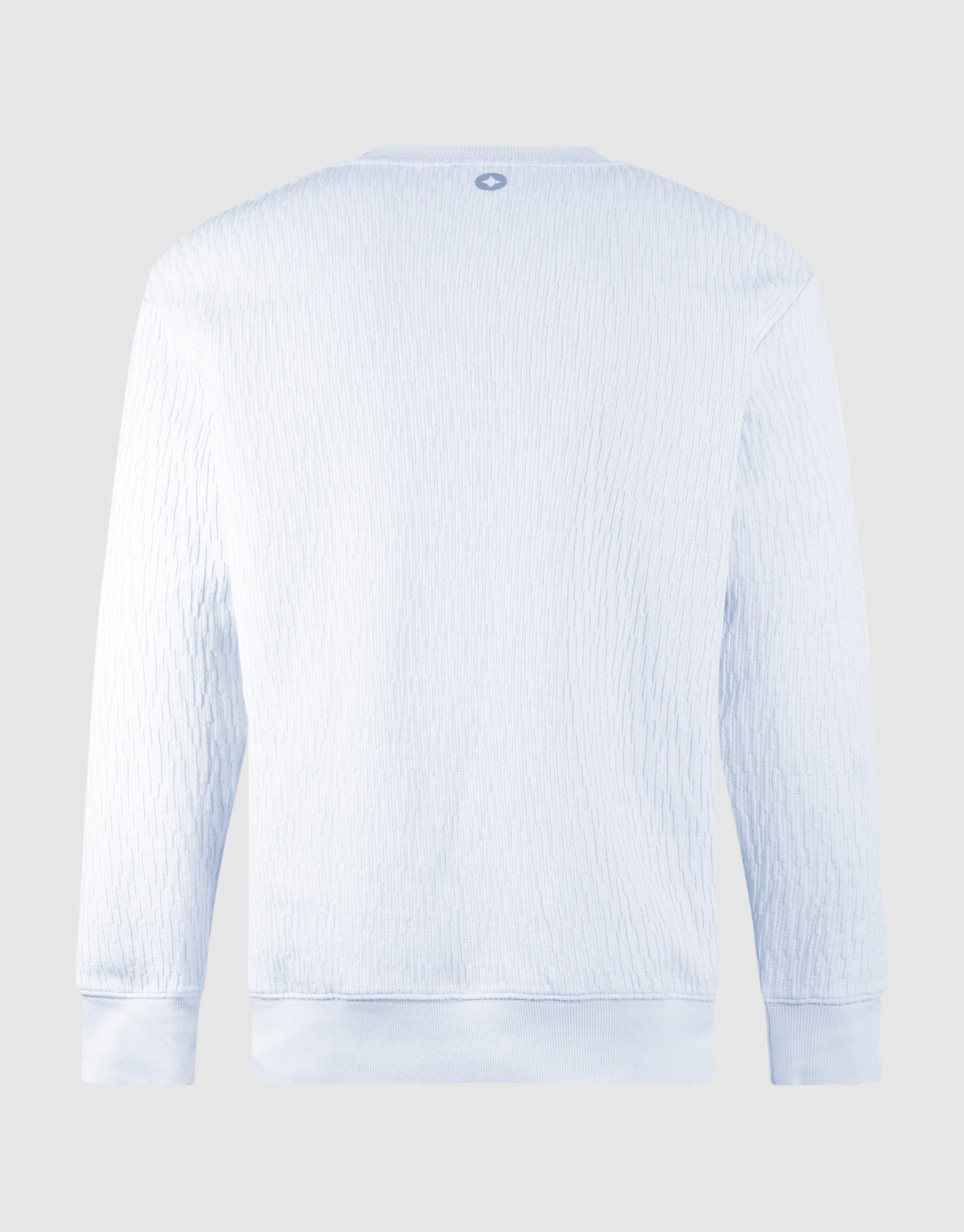 Structuur Sweater Lichtblauw SHOEBY MEN
