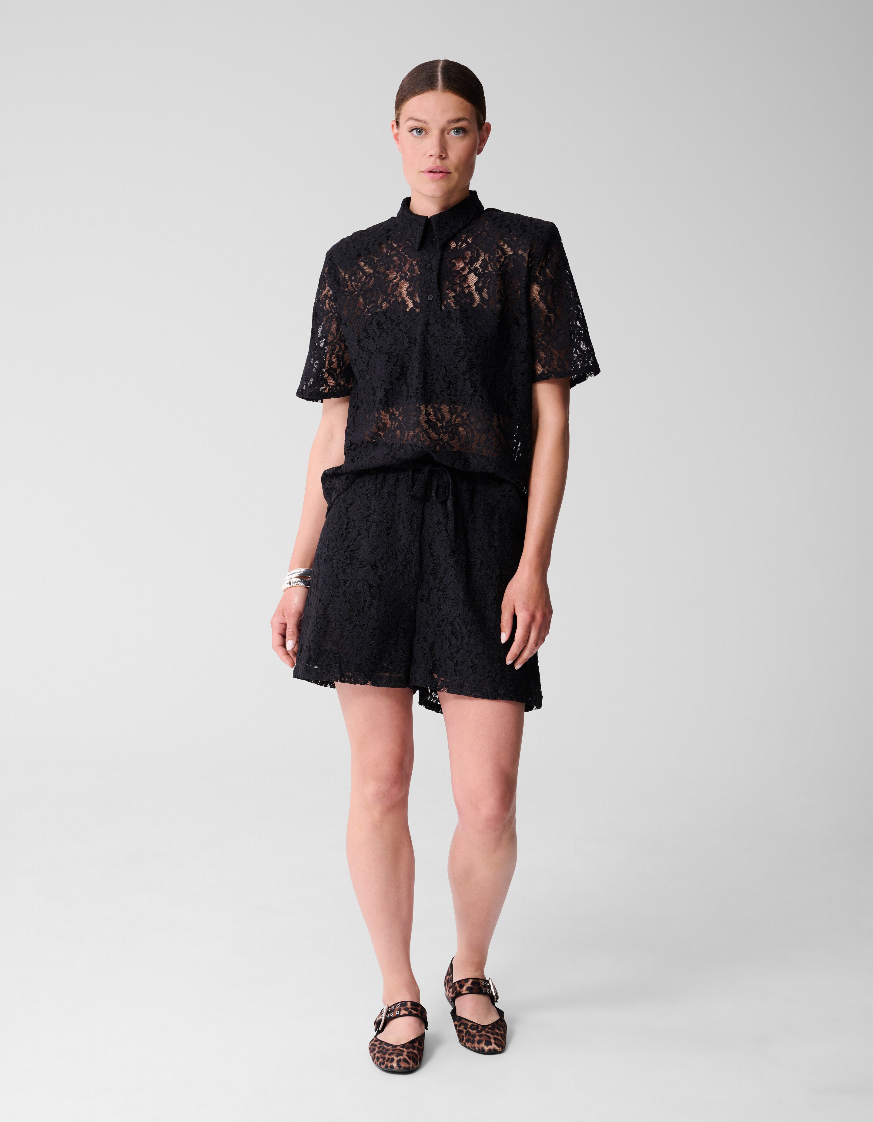 Kanten Blouse Zwart SHOEBY WOMEN
